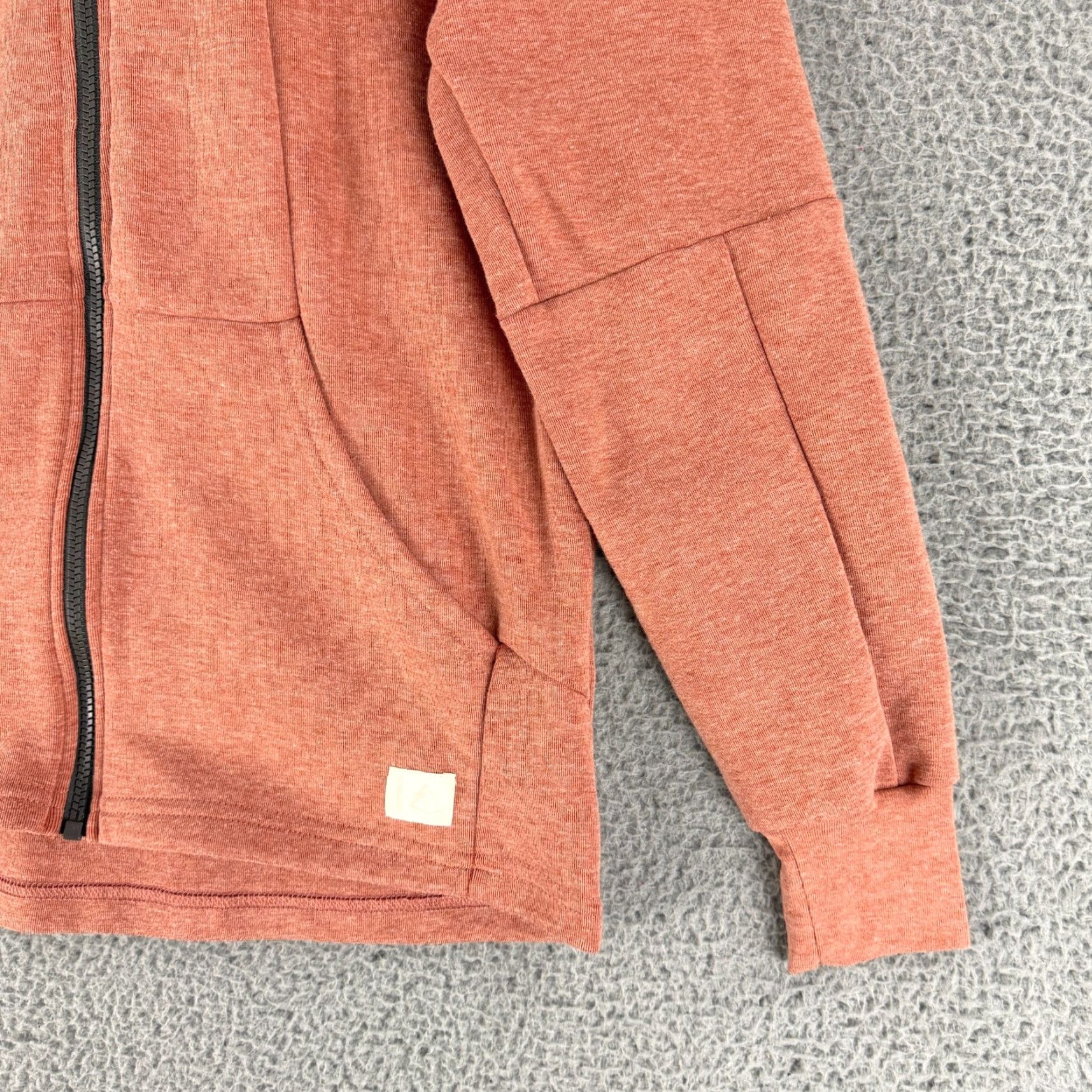 Vintage Deso Hoodie Sweater Womens Large Orange Long Sleeve Full Zip Made in USA Cotton Size L / US 10 / IT 46 - 3 Thumbnail