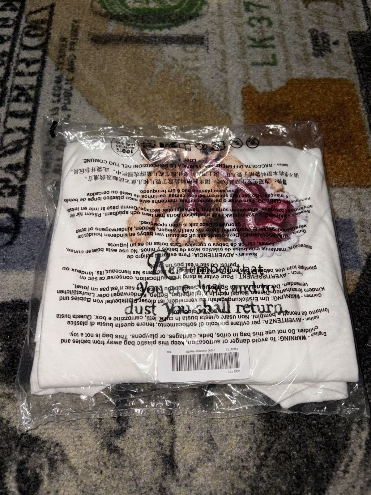 Supreme Supreme Dust Tee White Size US XL / EU 56 / 4 - 1 Thumbnail