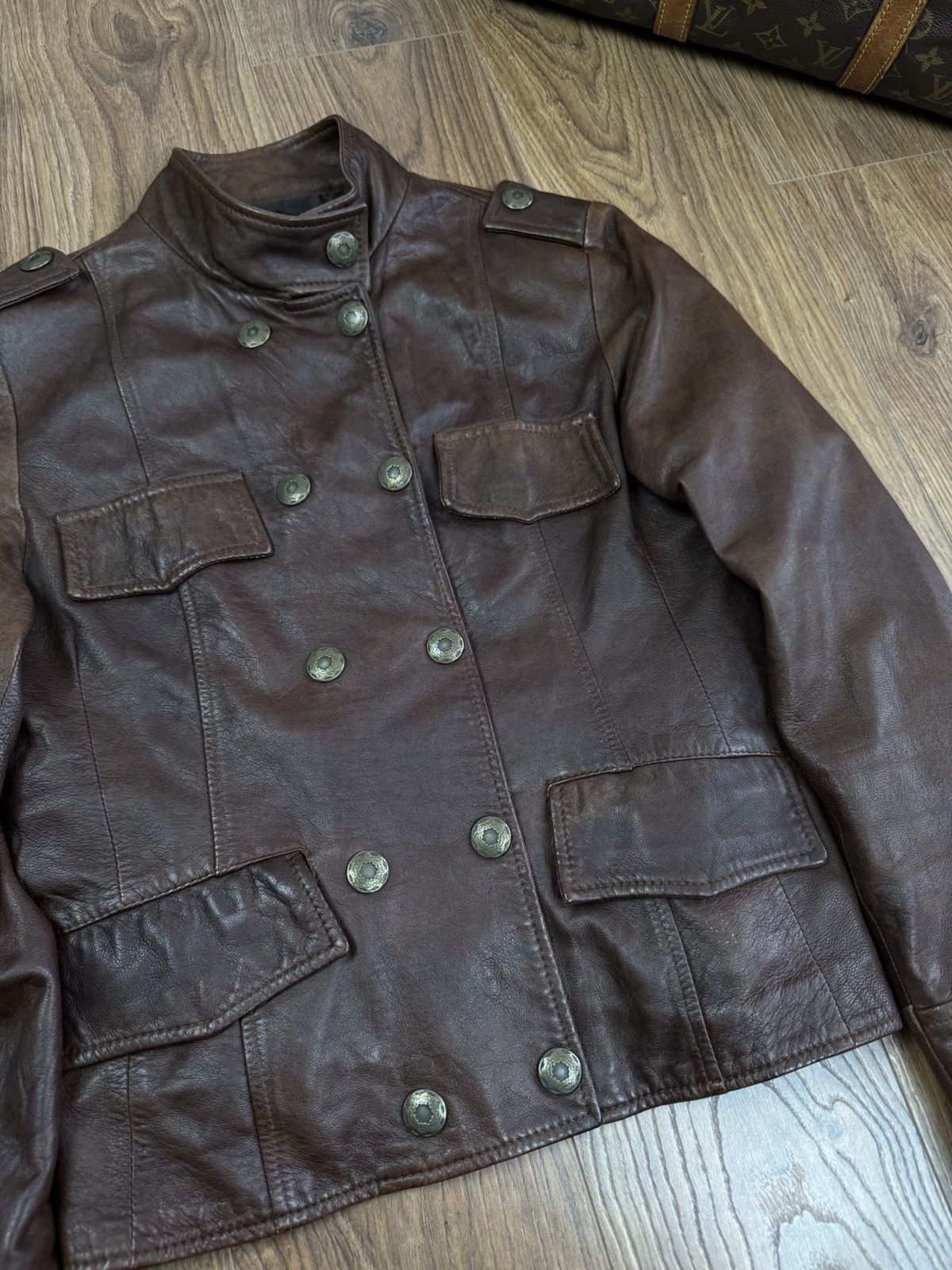Vintage Vintage leather jacket 90s original retro casual item Size US S / EU 44-46 / 1 - 2 Thumbnail