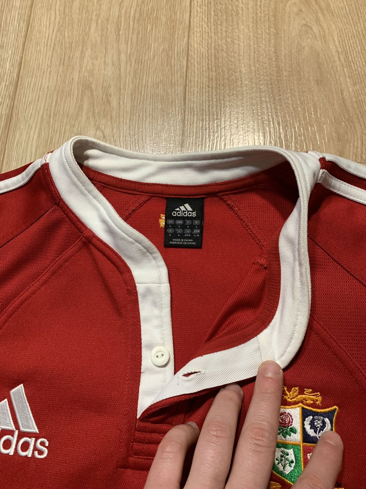Adidas 2005 Adidas NEW Zealand Tour ZURICH Rugby Union Jersey Size US L / EU 52-54 / 3 - 8 Thumbnail