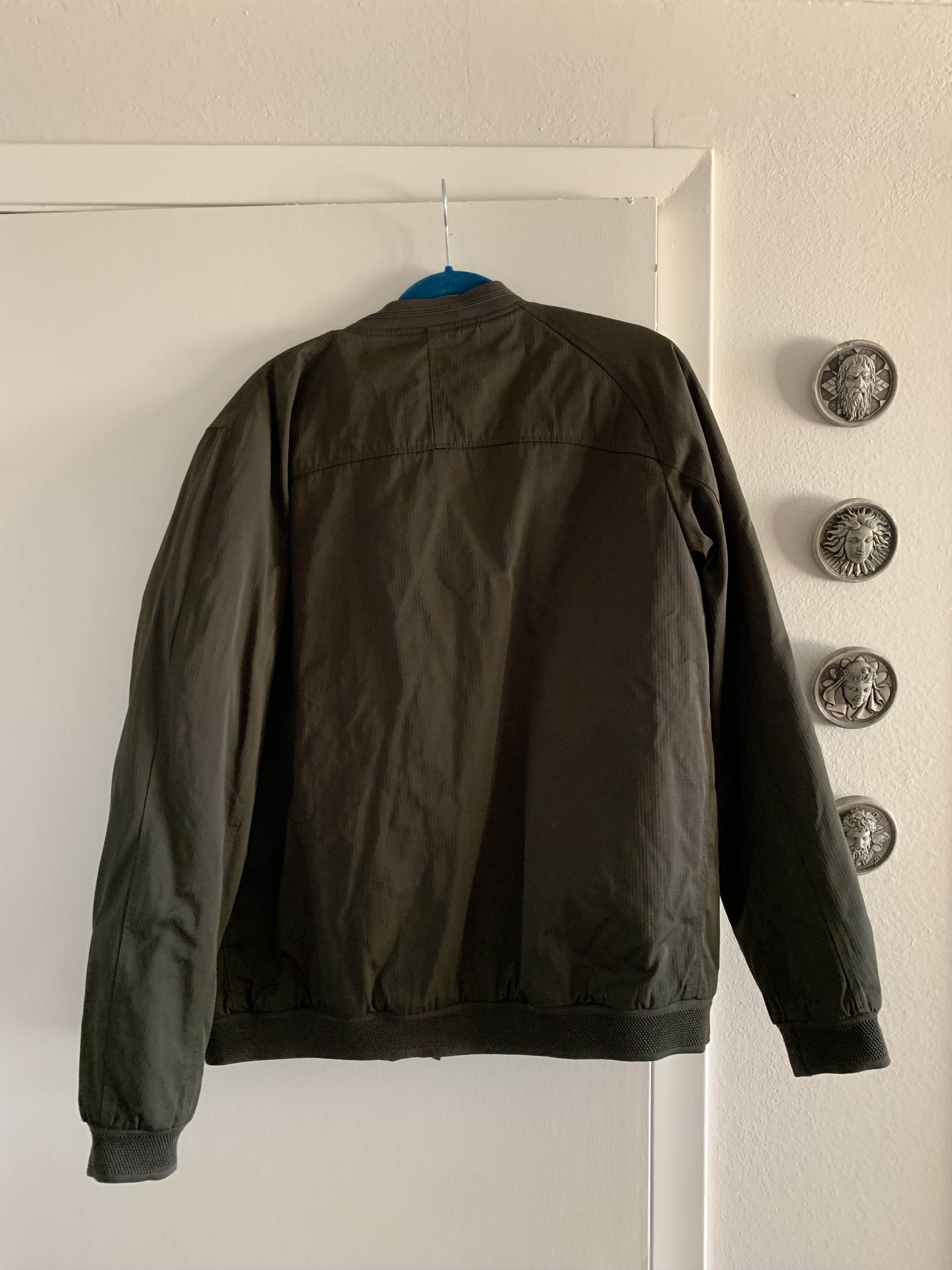 Image of Superdry Super Dry Bomber Jacket in Deep Army Green, Men's (Size 2XL)