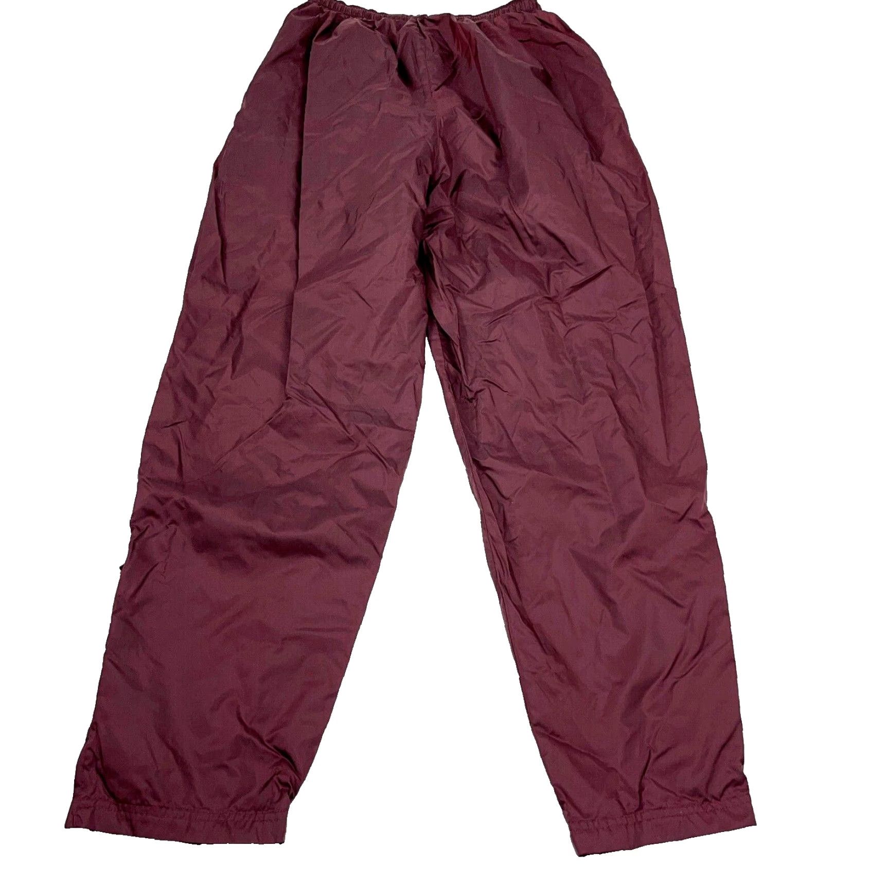 Champion VINTAGE Champion Pants Women Large Maroon Windbreaker Track Suit Joggers Y2K Size 36" / US 14 / IT 50 - 2 Thumbnail