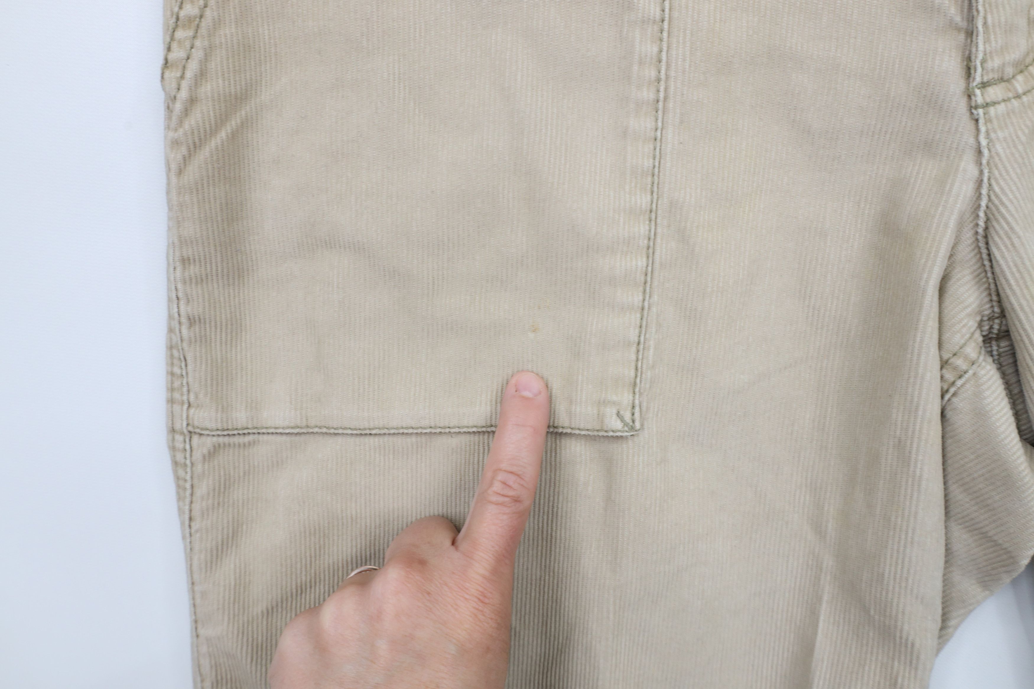 Vintage Vintage 90s Streetwear Surplus Corduroy Shorts Beige Size US 34 / EU 50 - 6 Thumbnail