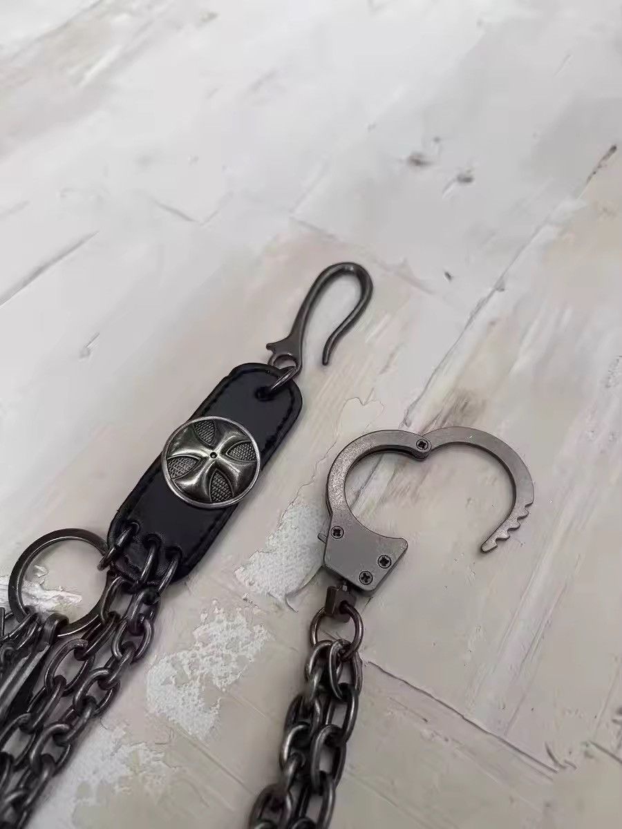 Vintage Cowhide Bilayer Stars Tassels Pants Chain Size ONE SIZE - 5 Thumbnail