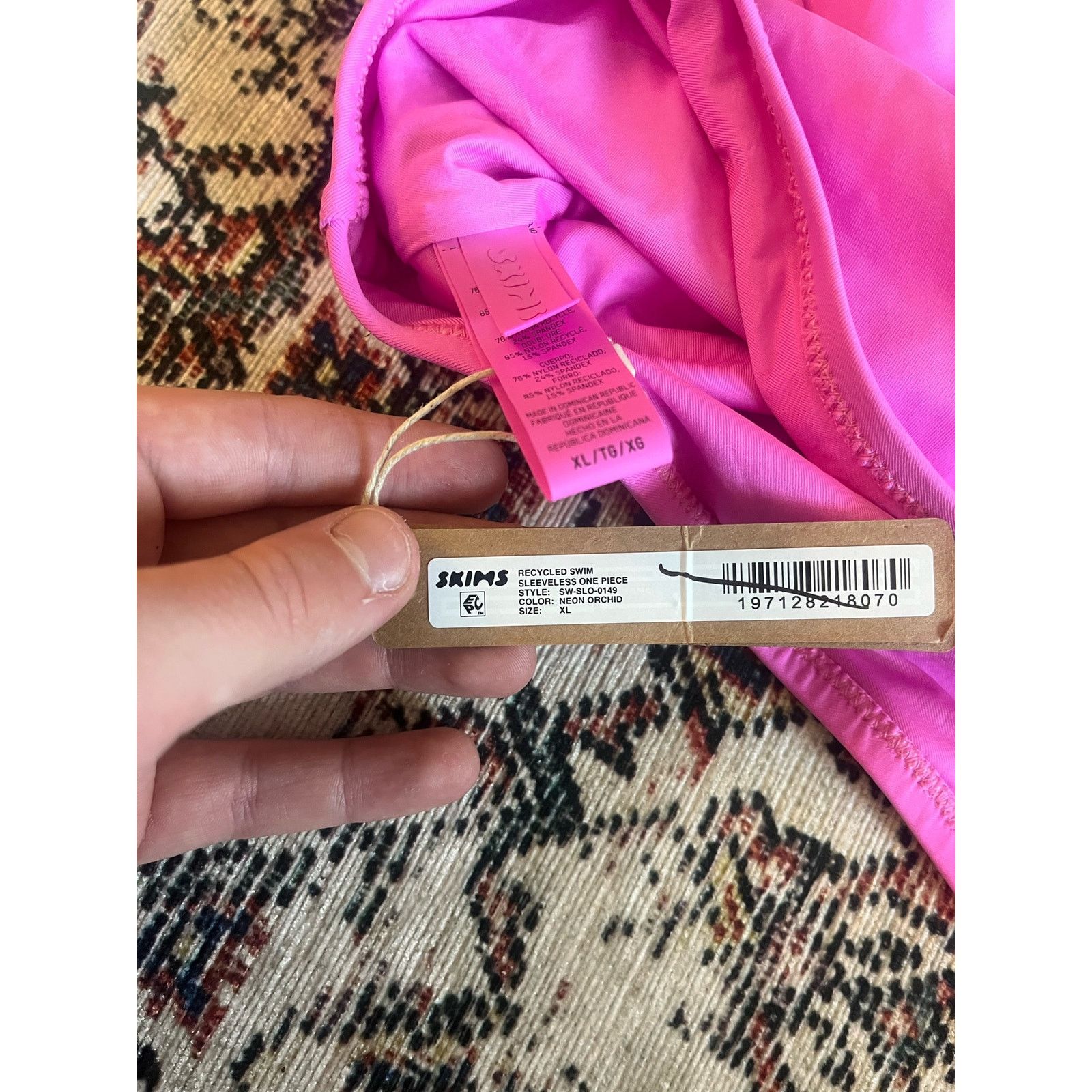 SKIMS Skims Women's Zip Front One Piece Swimsuit Orchid XL NWT Size XL / US 12-14 / IT 48-50 - 6 Thumbnail