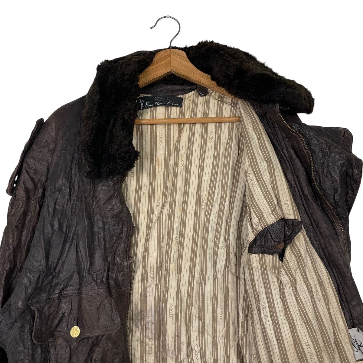 Other Vtg Marie-France Kremer Leather Jacket Size US S / EU 44-46 / 1 - 10 Thumbnail