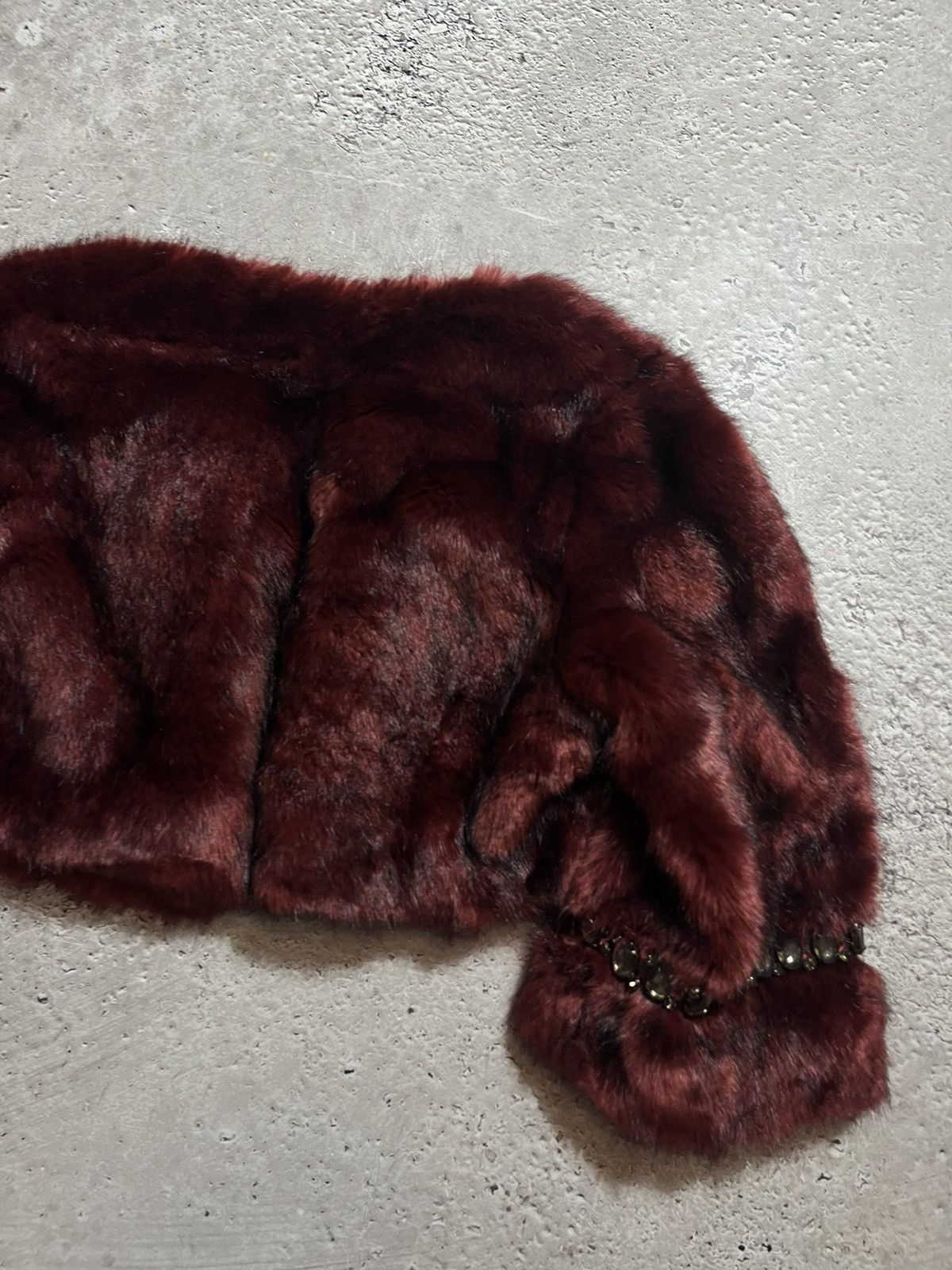 If Six Was Nine × Vintage FAUX FUR AMAZING CROPPED AVANT GARDE JACKET Size S / US 4 / IT 40 - 11 Thumbnail