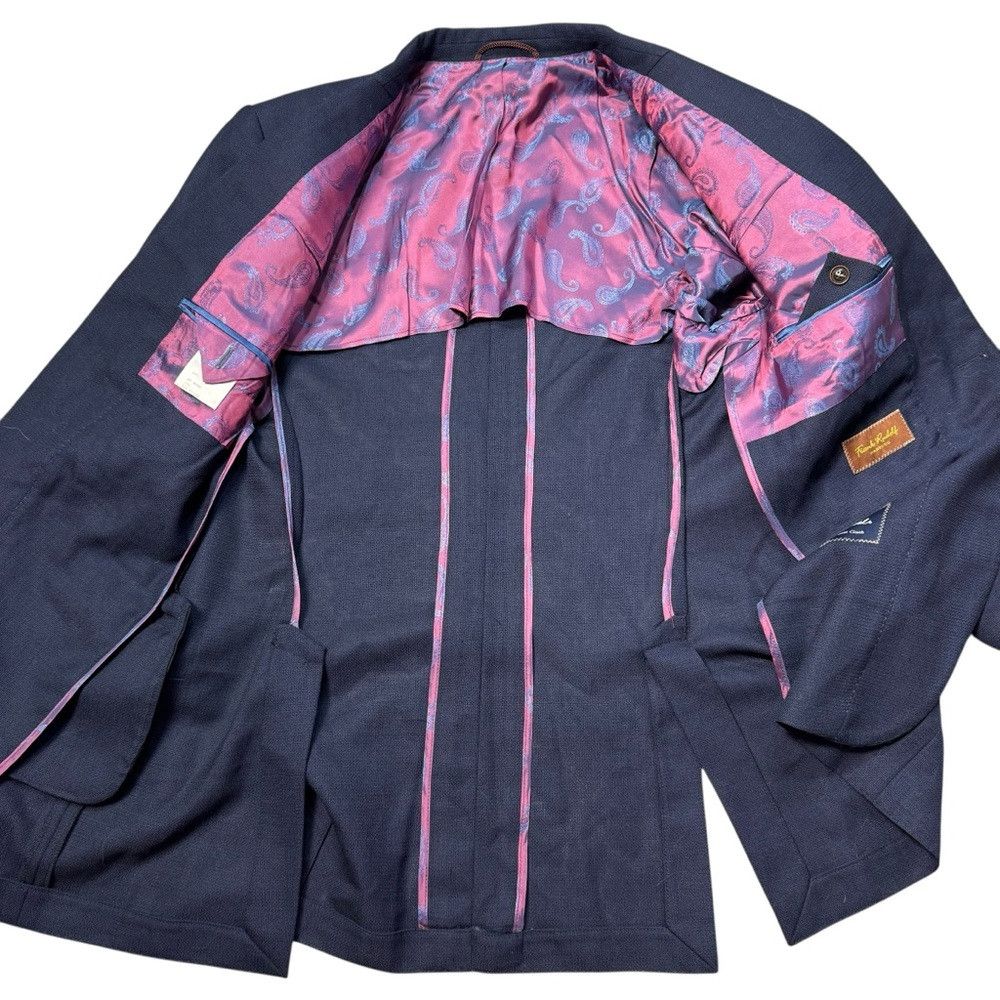 Other New Frank Rudolf Hamburg Blue 100% Wool Jacket Size 52 Size 52R - 5 Thumbnail