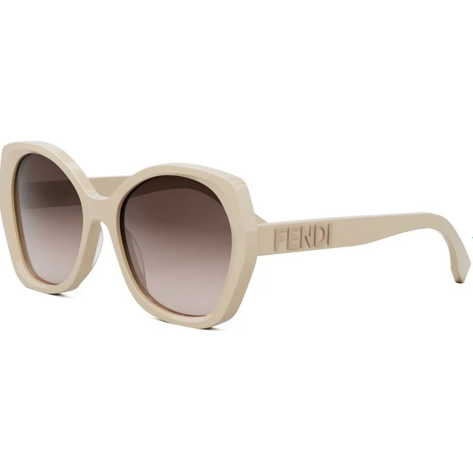 Fendi New Fendi Sunglasses FE40112I 57F Shiny Beige/Brown Gradient Size ONE SIZE - 2 Thumbnail