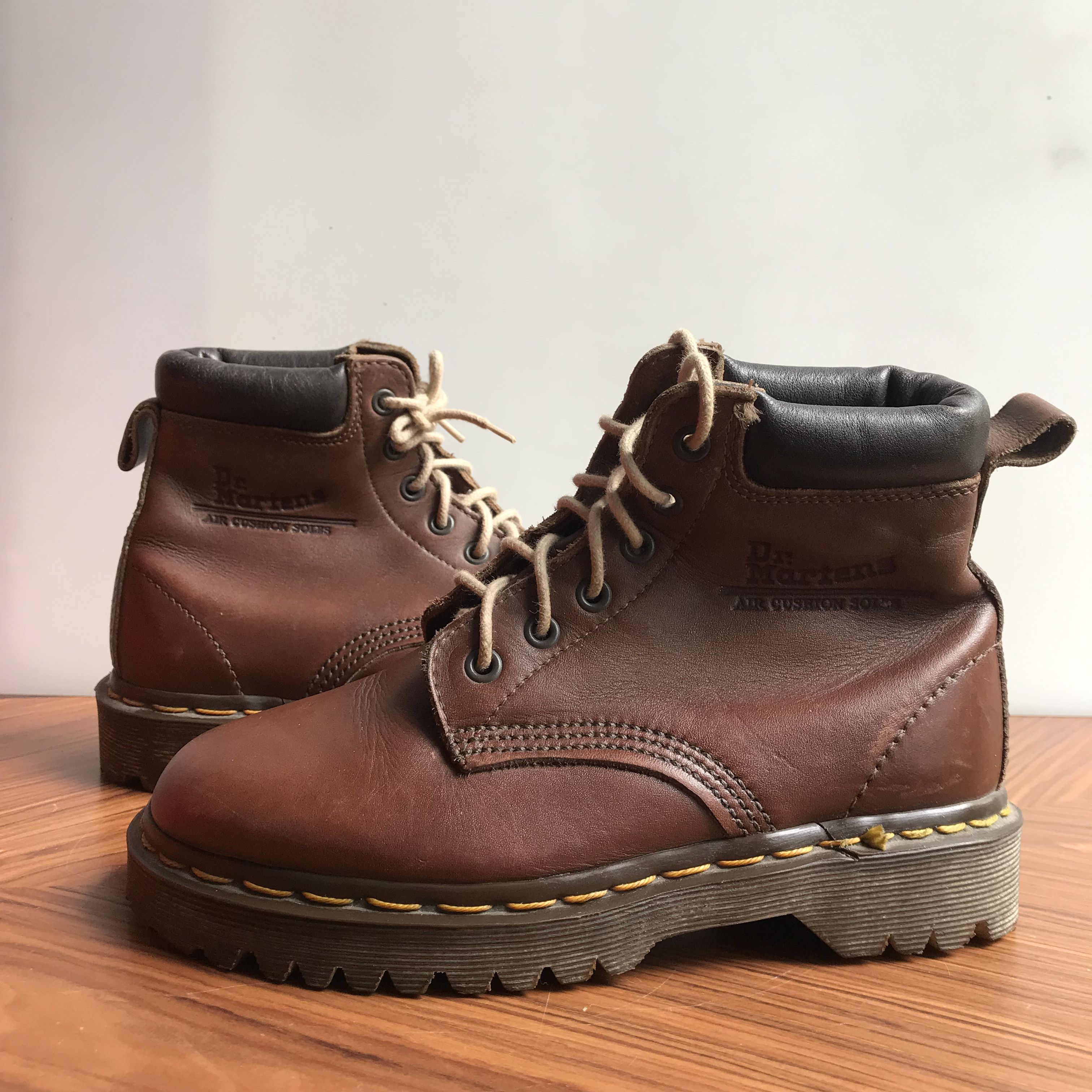 Dr. Martens × Vintage Dr Martens Saxon brown Wine Army bex soles from nos condt Size US 4 / IT 34 - 1 Thumbnail