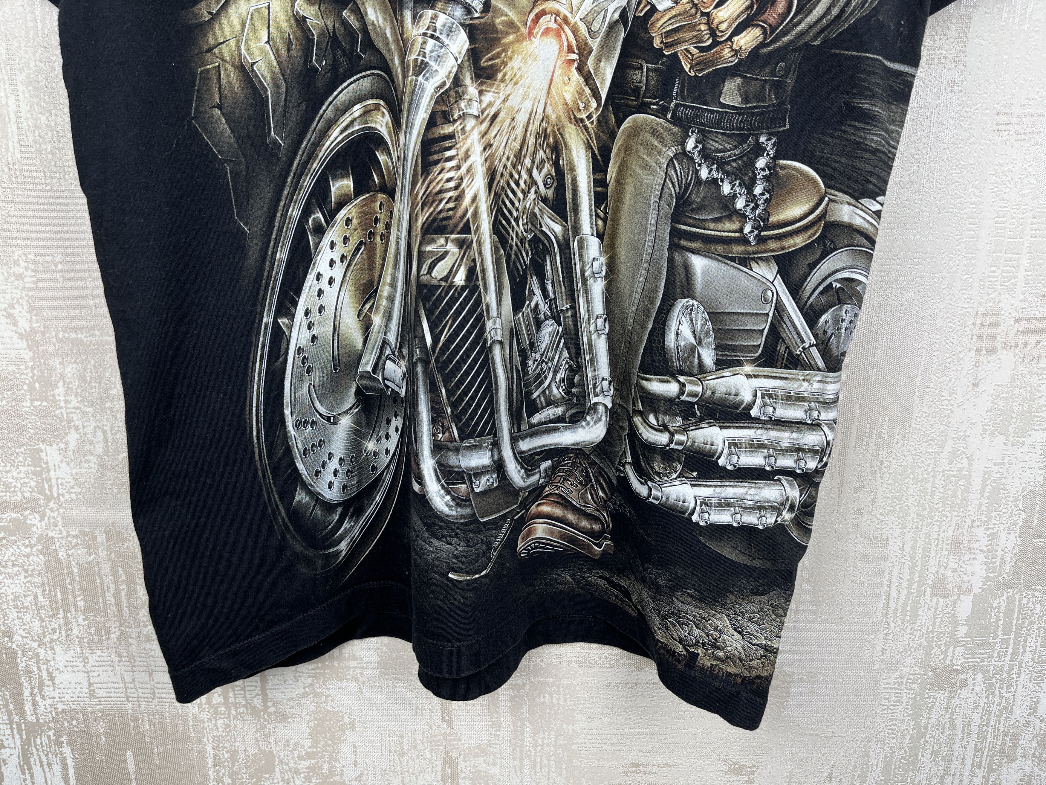 Vintage Rock Chang Skull Biker Motorcycle Chopper Vintage T-shirt Size US L / EU 52-54 / 3 - 6 Thumbnail