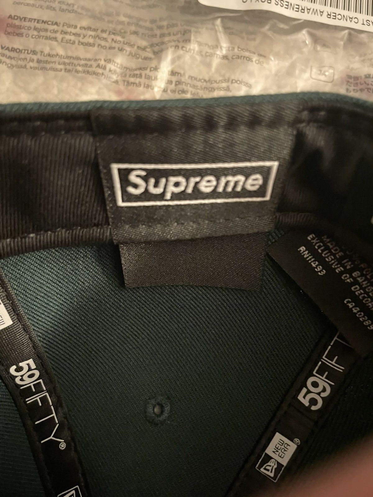 Supreme Supreme Box Logo Breast Cancer Fitted Hat 7 3/8 Size ONE SIZE - 3 Thumbnail