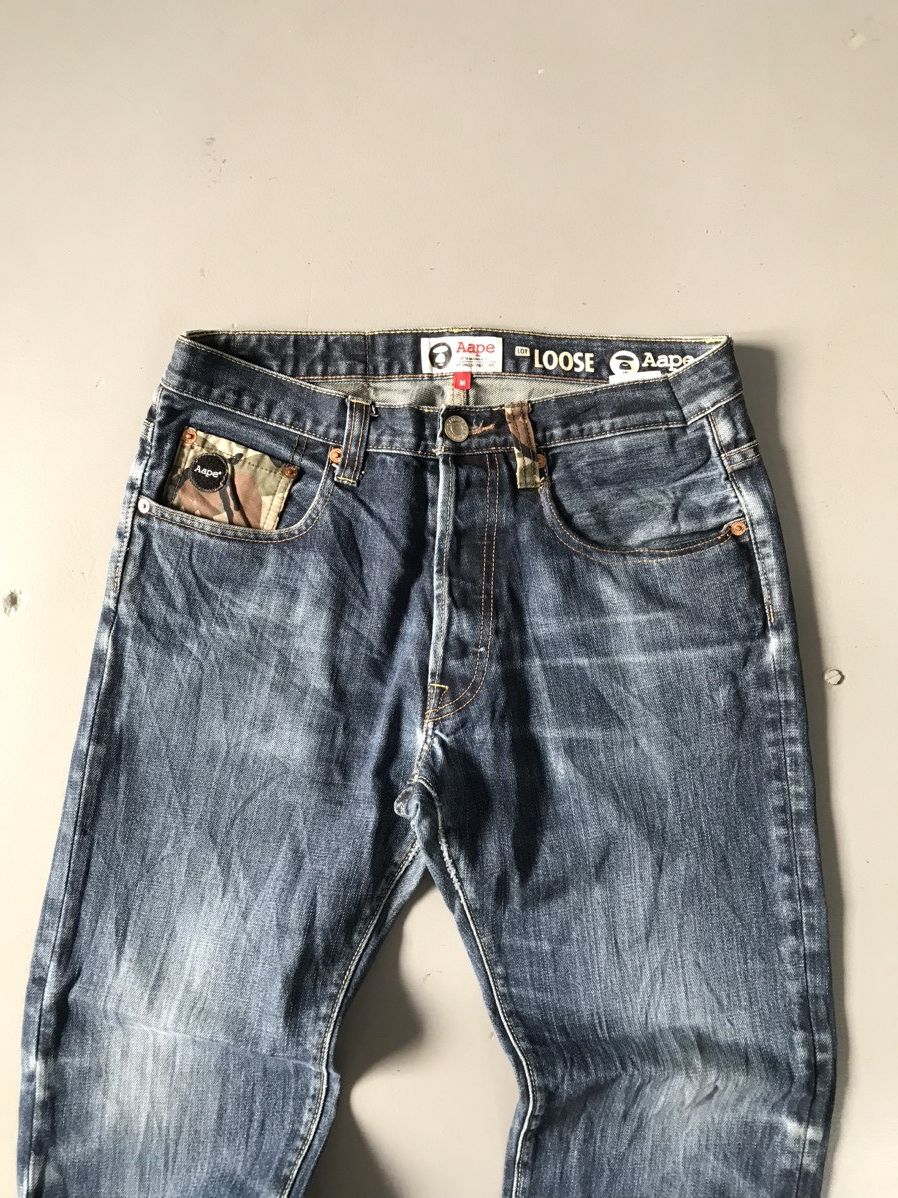 Aape × Vintage Vintage bathing aape army print denim Size US 33 - 7 Thumbnail