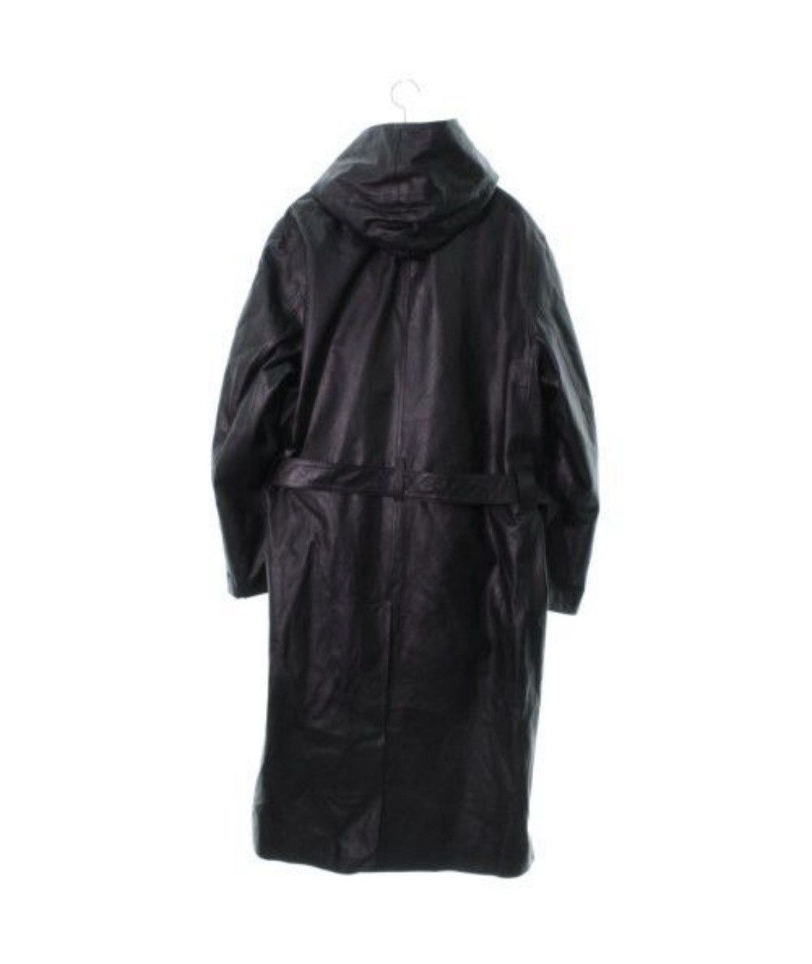 Isamu Katayama Backlash × Yohji Yamamoto Yohji Yamamoto Pour Homme X Backlash Hooded Leather Coat Size US M / EU 48-50 / 2 - 2 Thumbnail