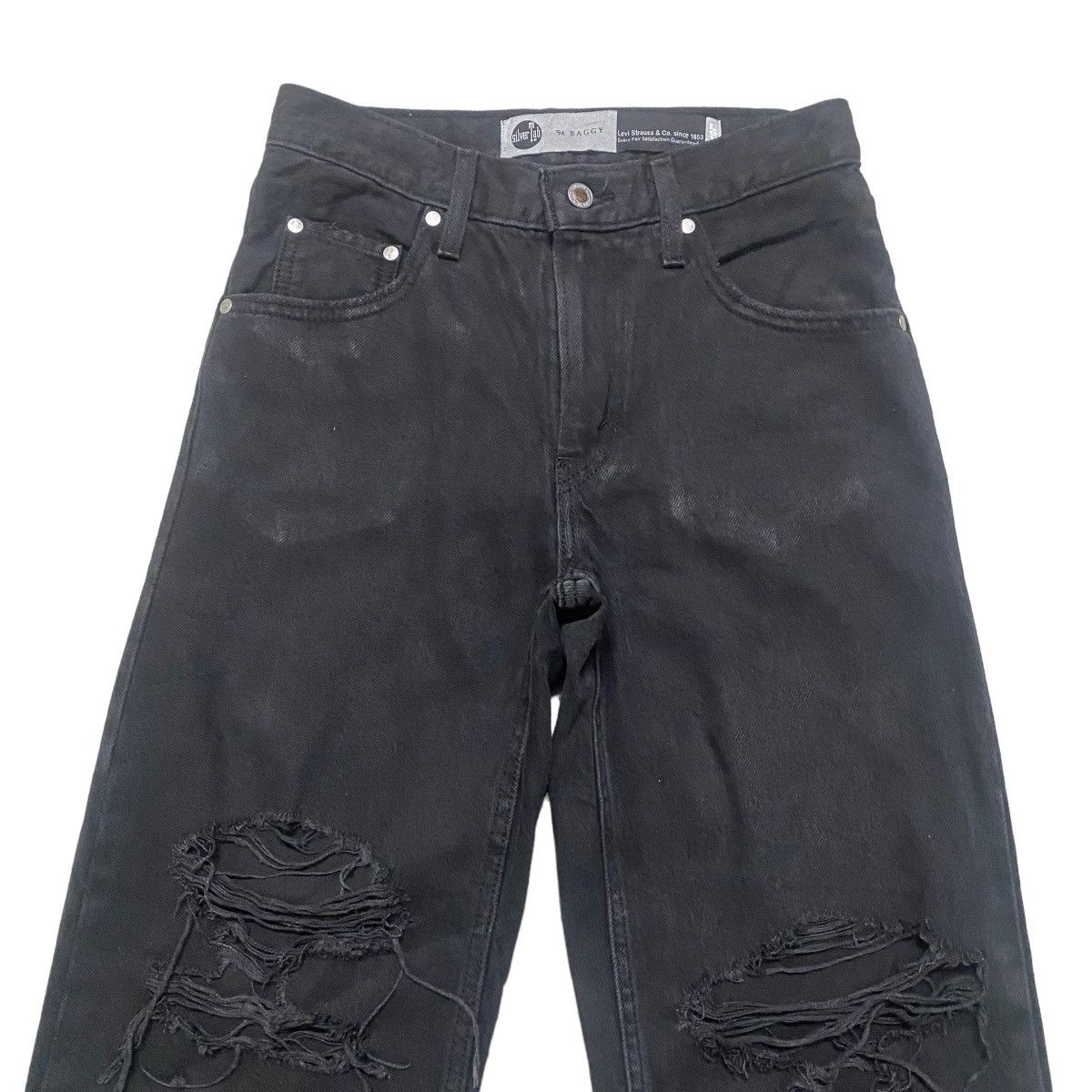 Levi's Levis Silvertab Baggy Jeans Distressed Size US 26 / EU 42 - 3 Thumbnail