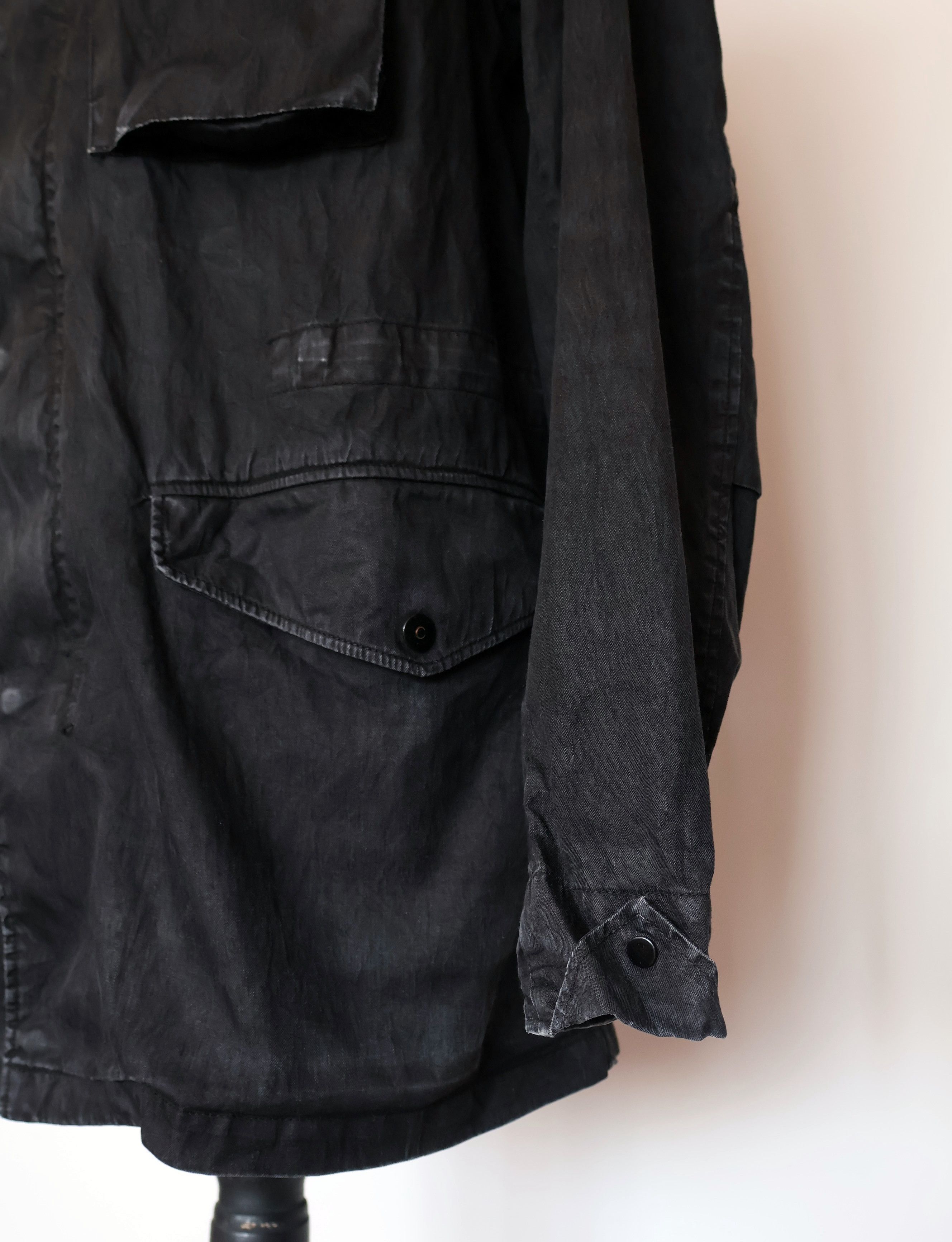 Massimo Osti × Stone Island × Vintage Stone Island Lino Flax Field Hooded Jacket Coat M65 Rare Size US M / EU 48-50 / 2 - 5 Thumbnail