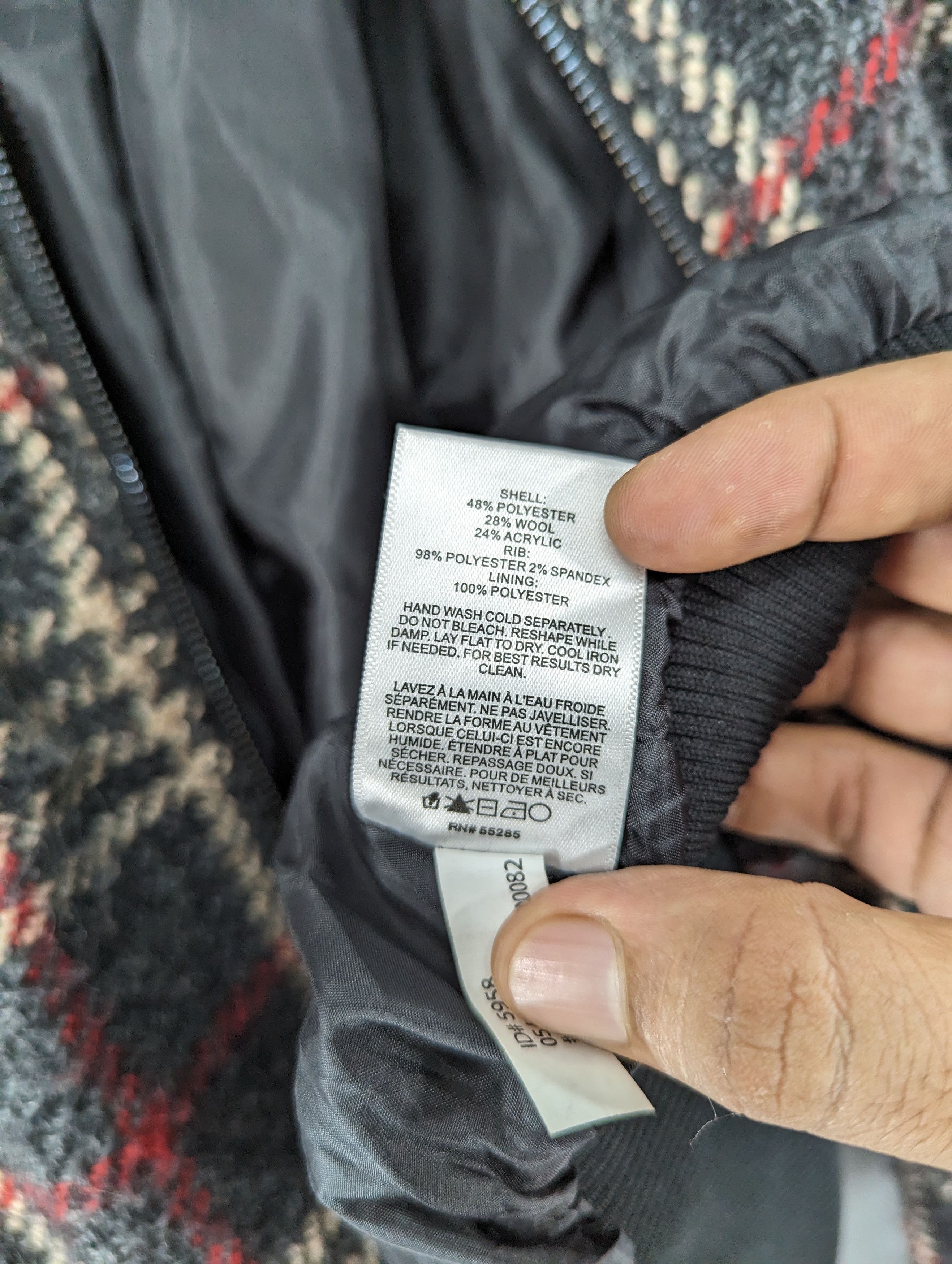 Express Express X Negin Mirsalehi Plaid Wool Bomber Jacket Size S / US 4 / IT 40 - 13 Thumbnail