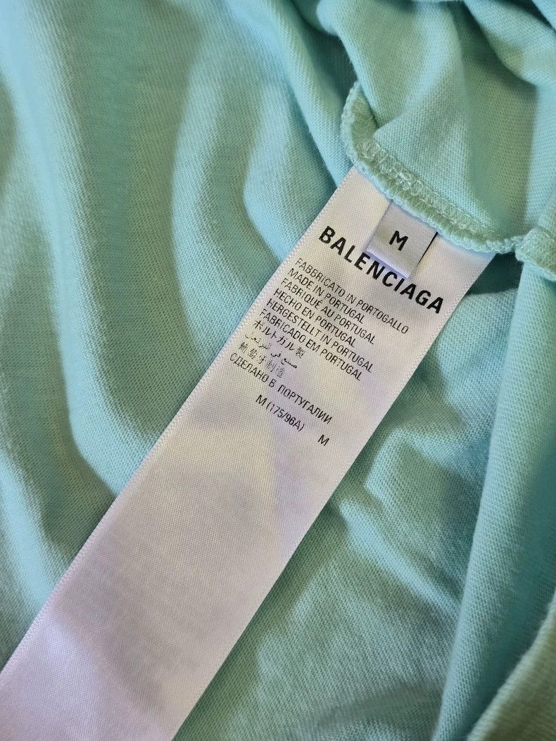 Balenciaga Balenciaga Mint Green Cola Short Sleeve T-shirt Size US M / EU 48-50 / 2 - 4 Thumbnail