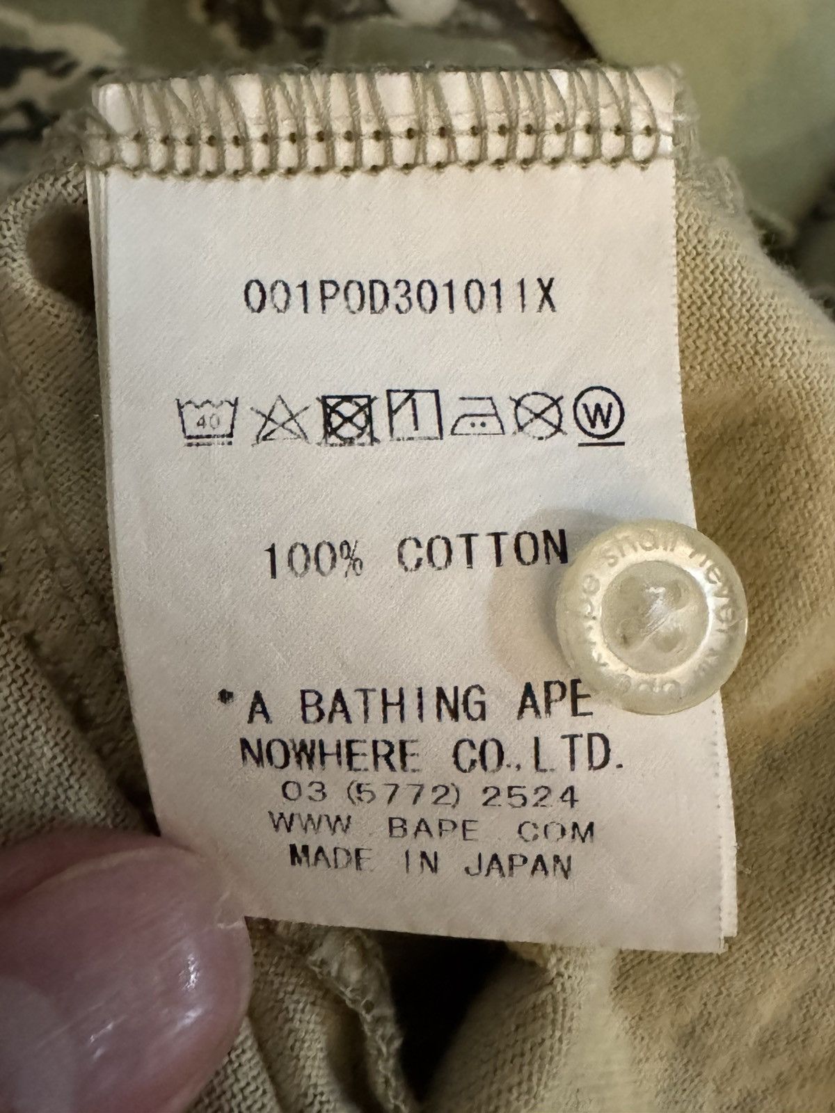 Bape Tiger Camo Shark Polo Size US M / EU 48-50 / 2 - 4 Thumbnail