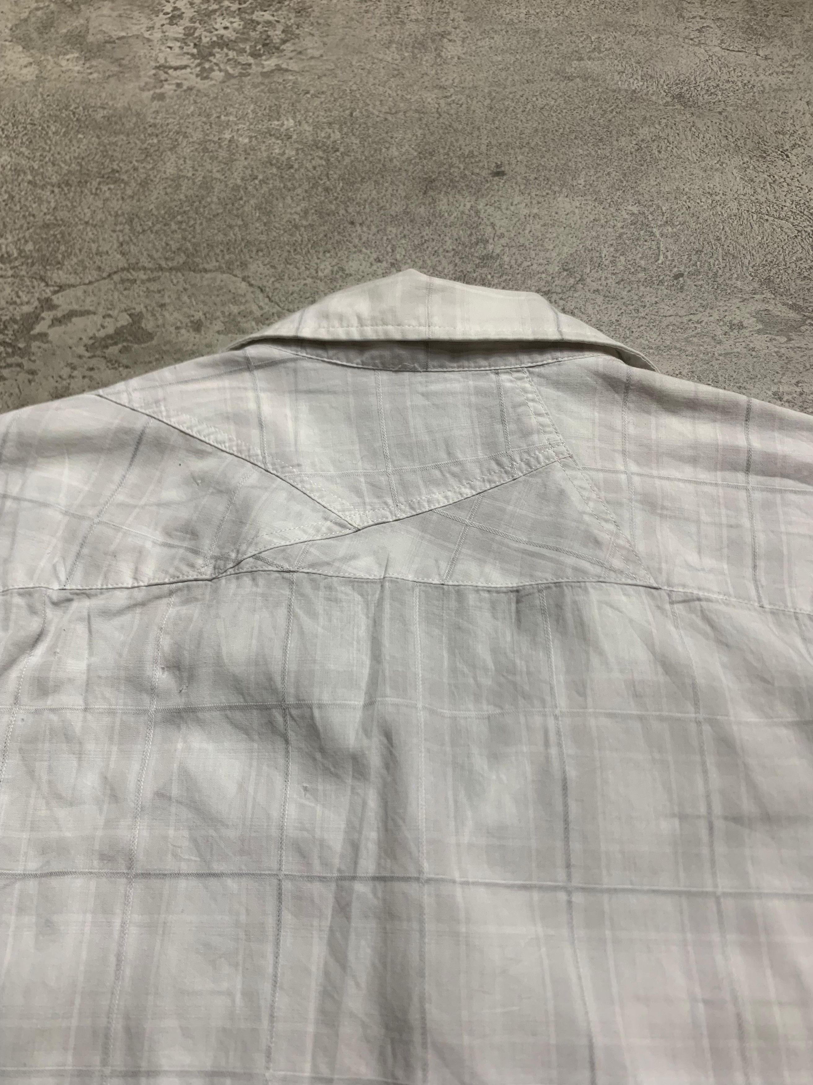 Tornado Mart Tornado Mart - Open Collar Slim Fit Button Up Shirt Size US S / EU 44-46 / 1 - 7 Thumbnail