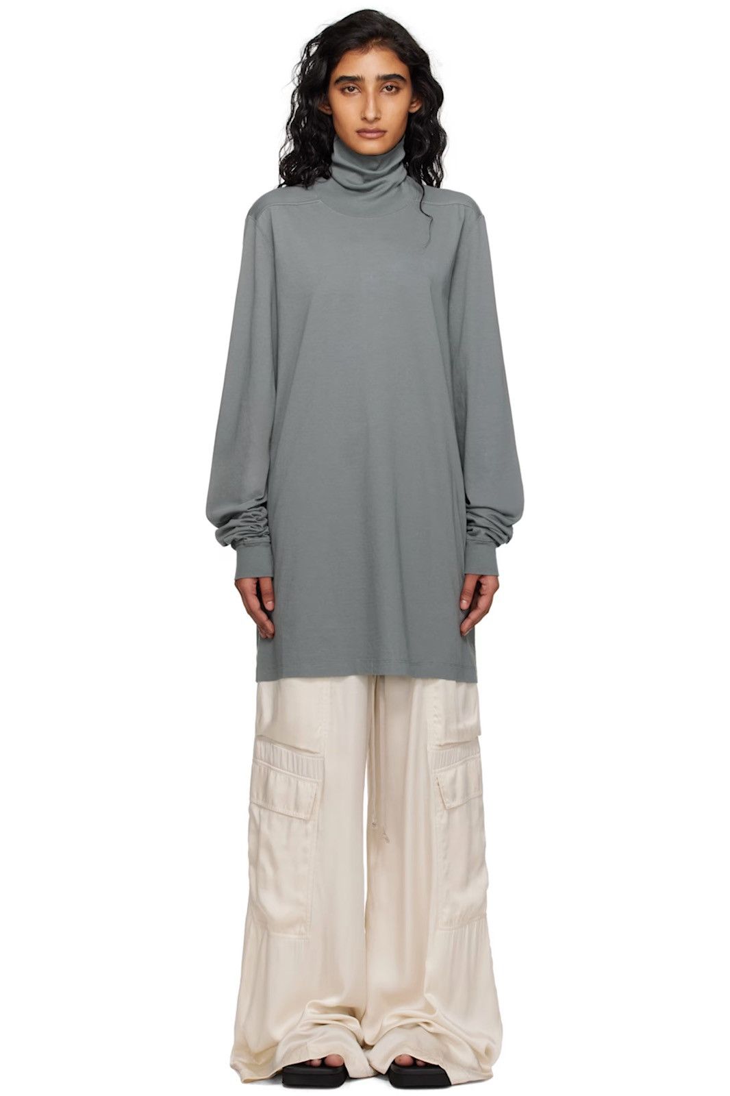 Rick Owens Gray Concordians Surf Turtleneck Size US XXL / EU 58 / 5 - 2 Thumbnail