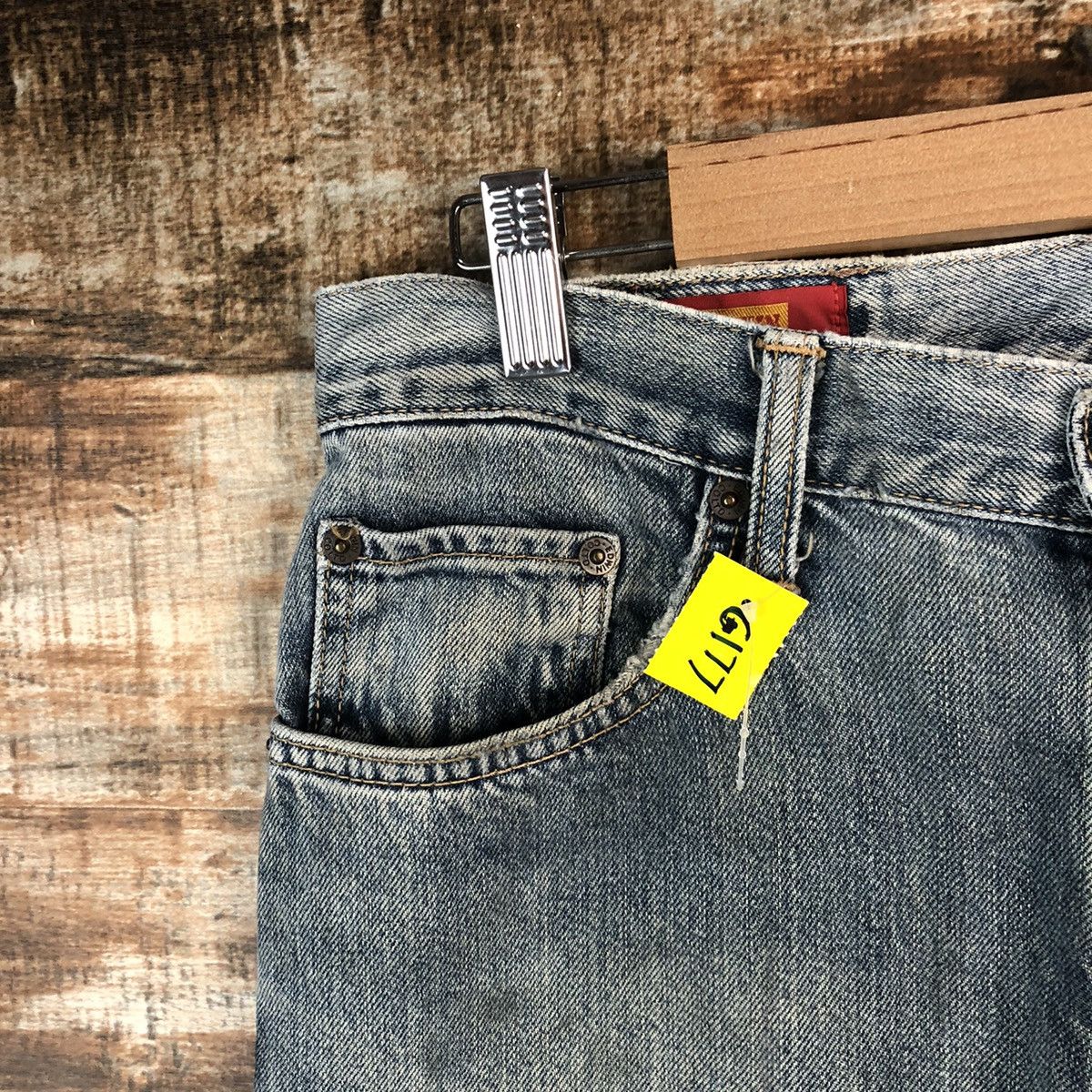 Edwin DL Edwin 604 Blue Distressed Denim Pants #C177 Size US 31 - 7 Thumbnail