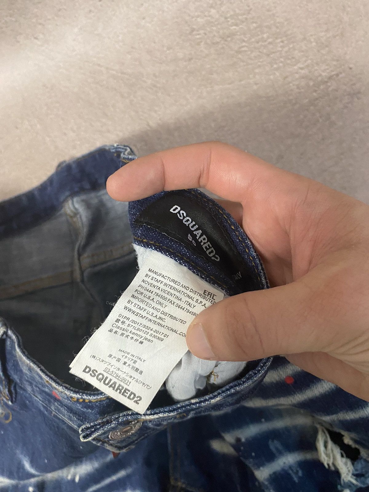 Japanese Brand Dirty pants Faded Crash denim thrashed y2k distressed jeans Size US 32 / EU 48 - 8 Thumbnail