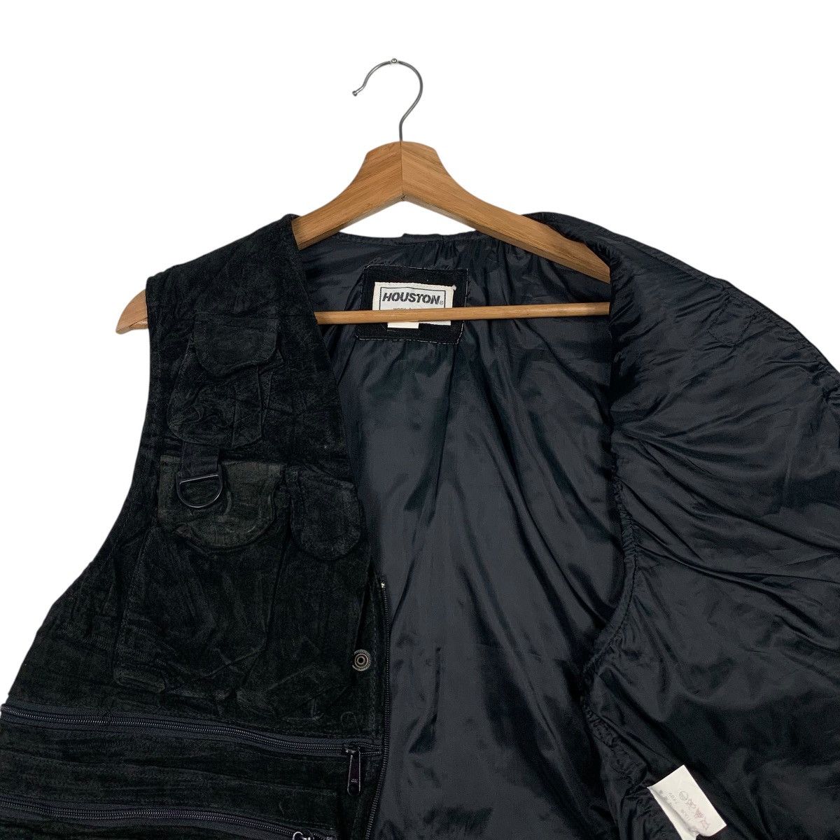 Japanese Brand 90’s HOUSTON Tactical Suede Leather Vest #2298-C102 Size US L / EU 52-54 / 3 - 10 Thumbnail