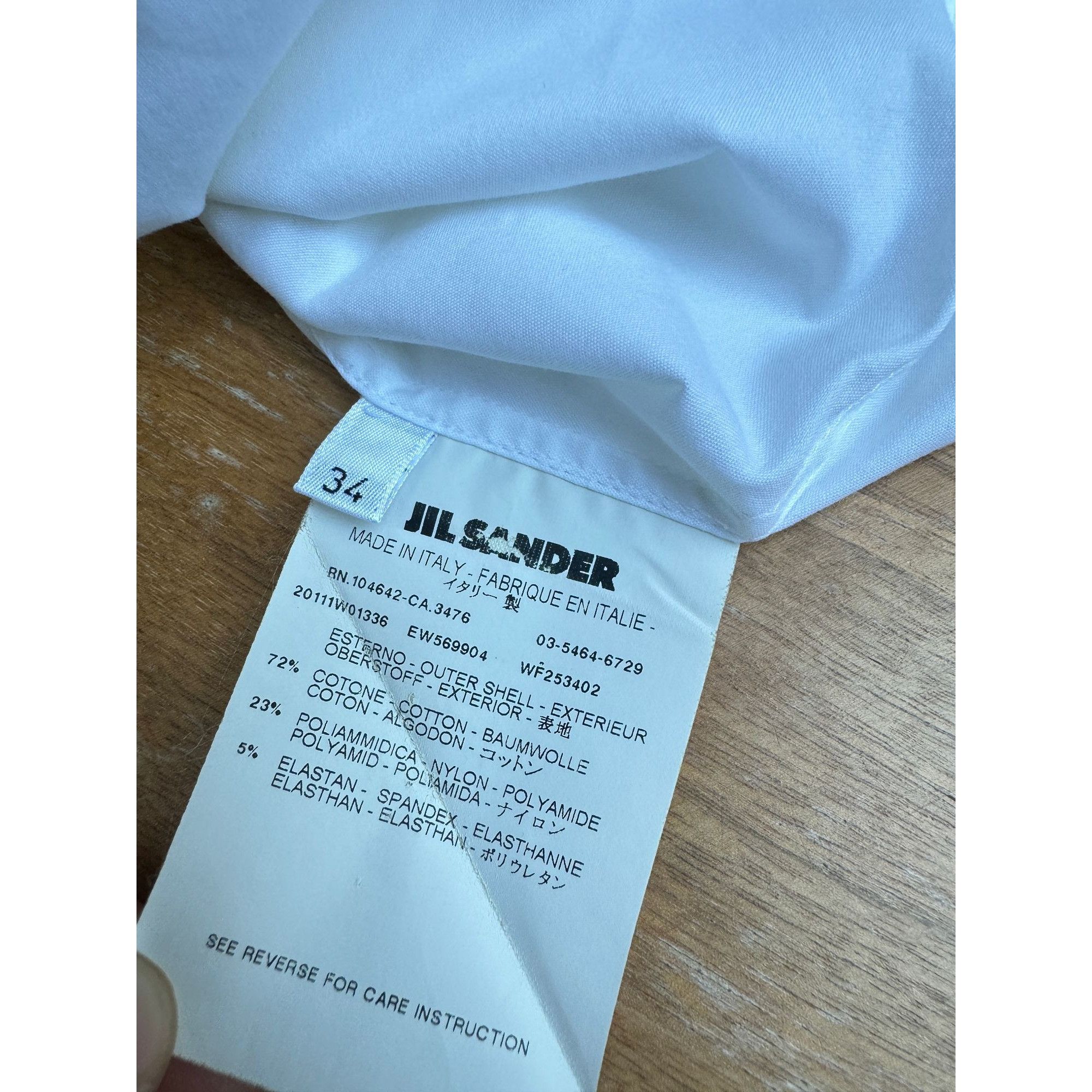 Jil Sander Sleeveless White Blouse Shirt Size XS / US 0-2 / IT 36-38 - 4 Thumbnail