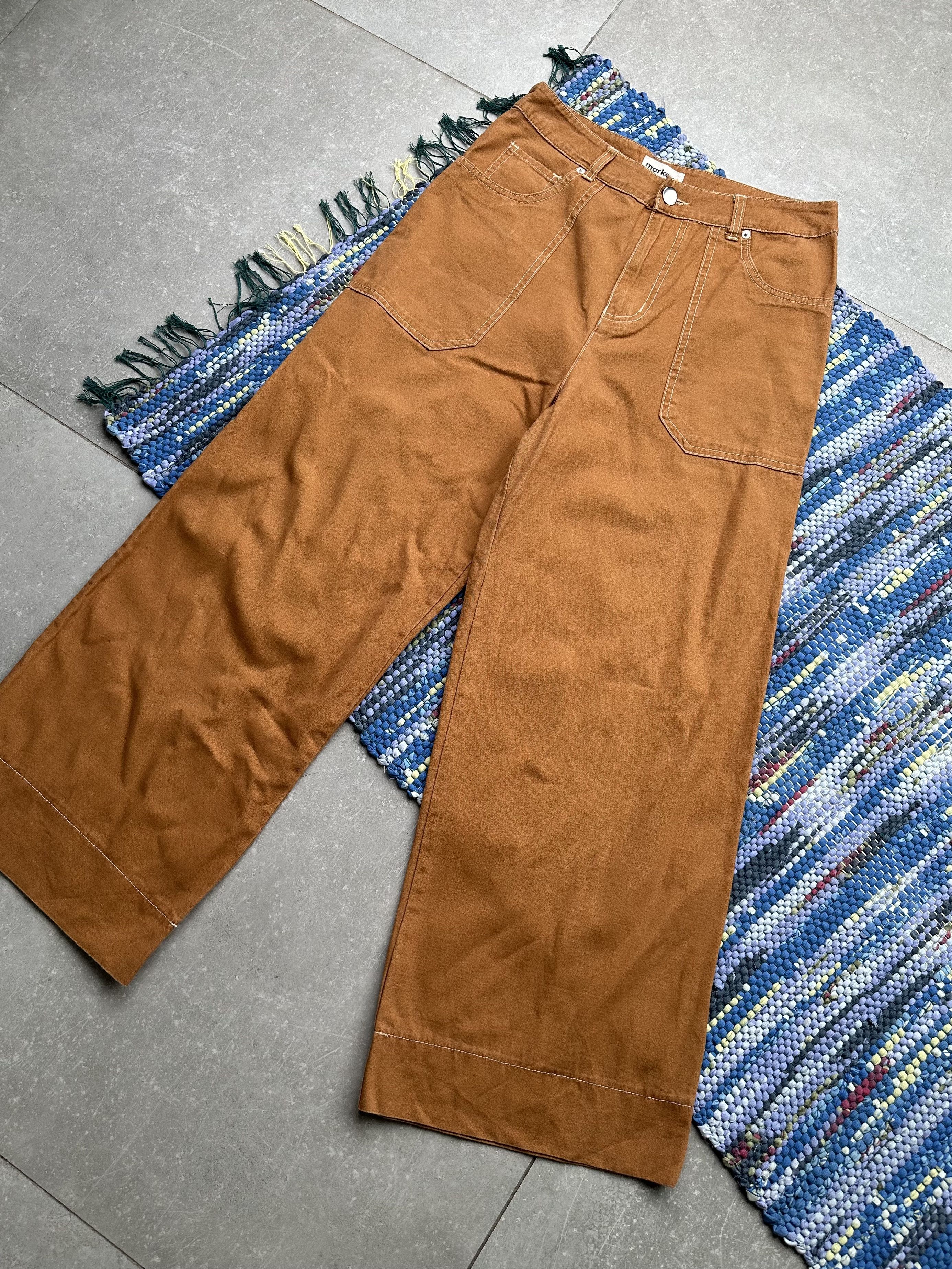 Image of Avant Garde x Vintage Parachute Pants in Brown, Men's (Size 30)