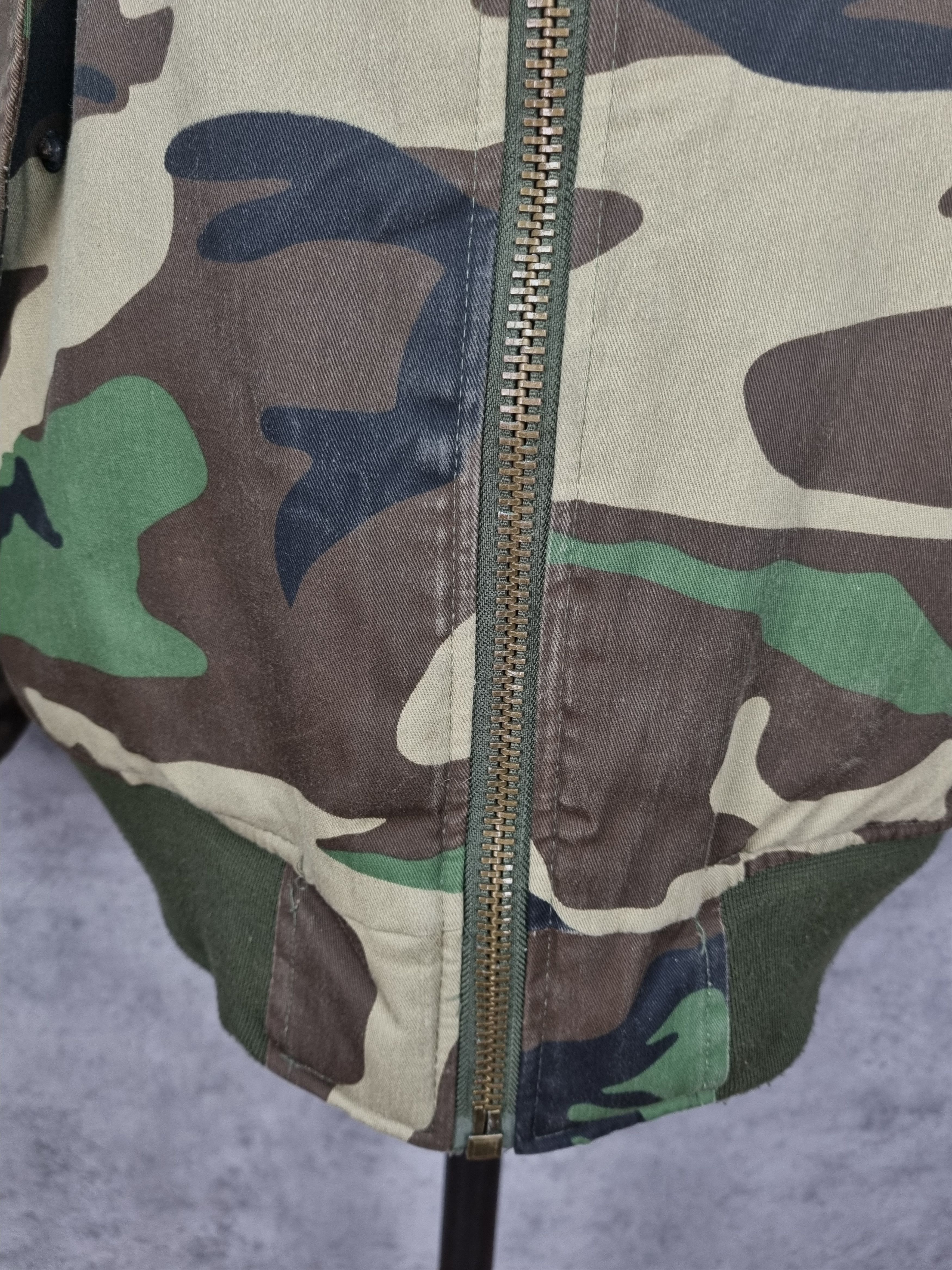 Vintage 2 Side Bomber Jacket Military Camo RAF SIMONS style Size US XL / EU 56 / 4 - 14 Thumbnail