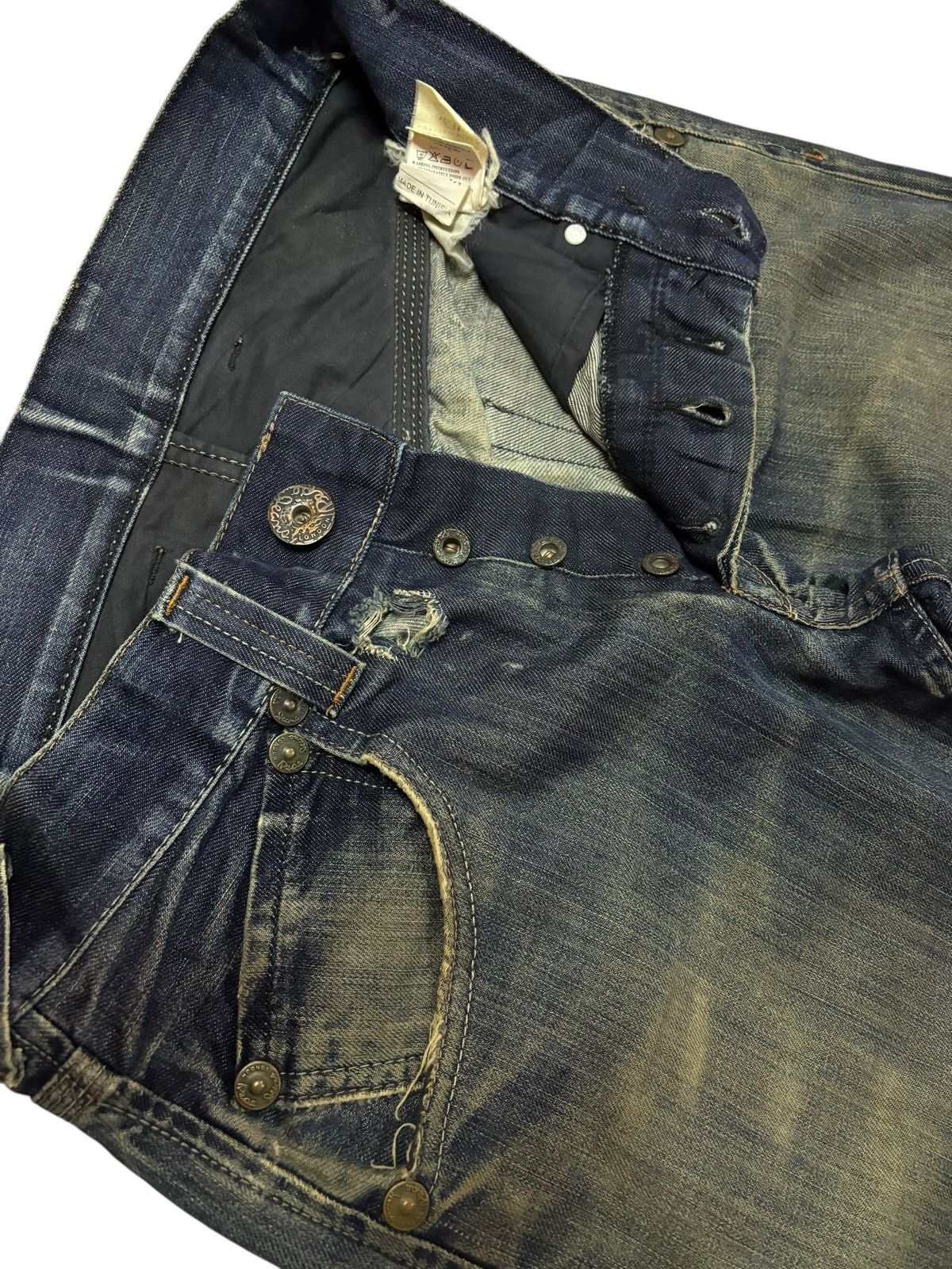 Pepe Jeans Vtg 90s Pepe Jeans Distressed Mudwashed Jeans Size US 30 / EU 46 - 5 Thumbnail