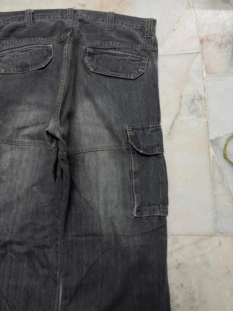 20471120 💥BAGGY💥VINTAGE 90s PIKO INSANE BIG POCKET DISTRESSED DENIM Size US 36 / EU 52 - 16 Thumbnail