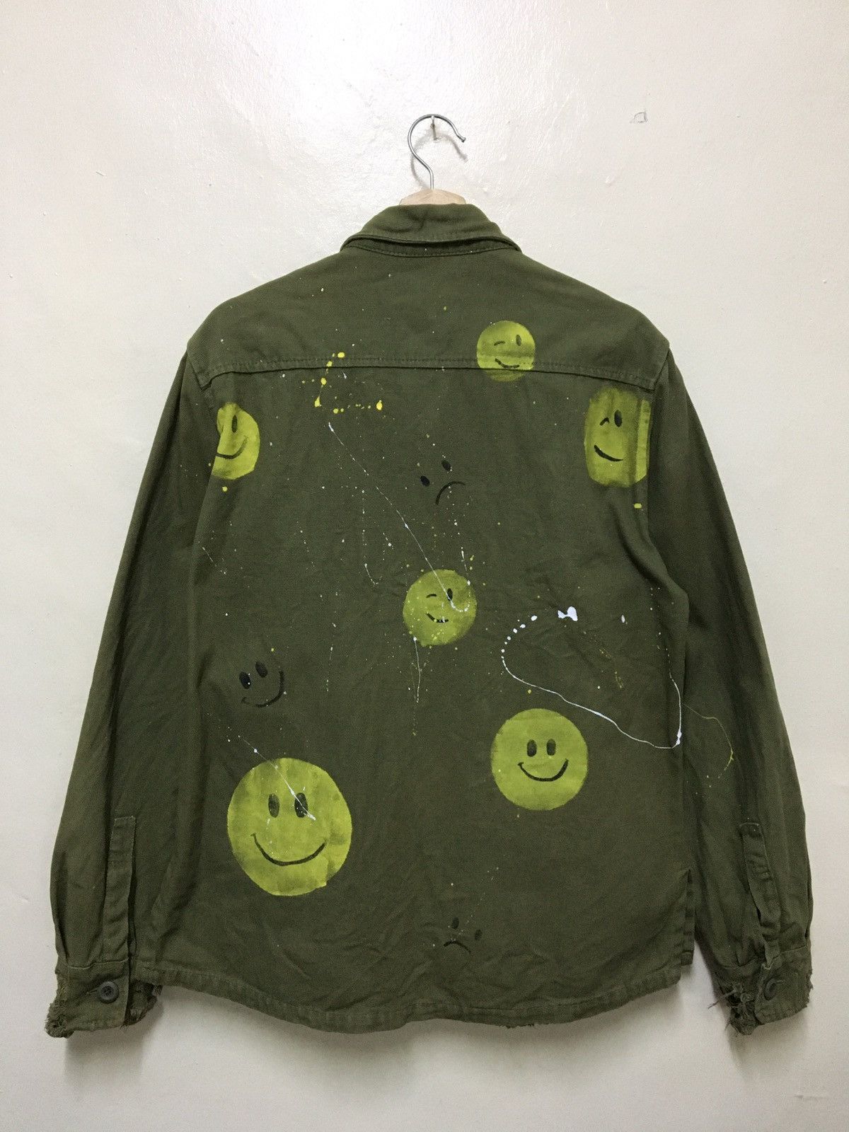 Vintage Army Jacket Front Street 8 Made In Italy Size US L / EU 52-54 / 3 - 8 Thumbnail