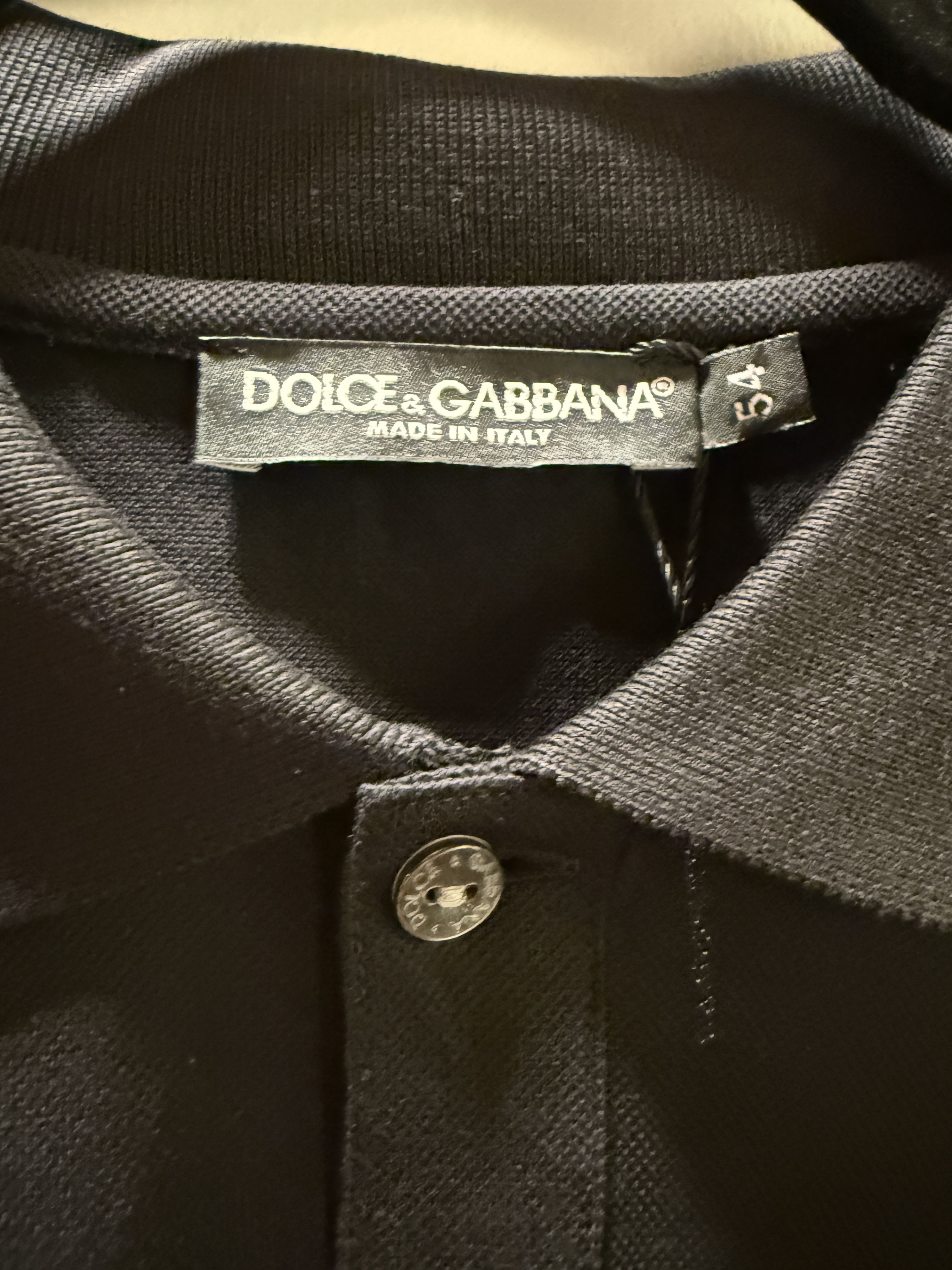 Dolce & Gabbana Dolce Gabbana Size 54 Black Polo Size US L / EU 52-54 / 3 - 4 Thumbnail
