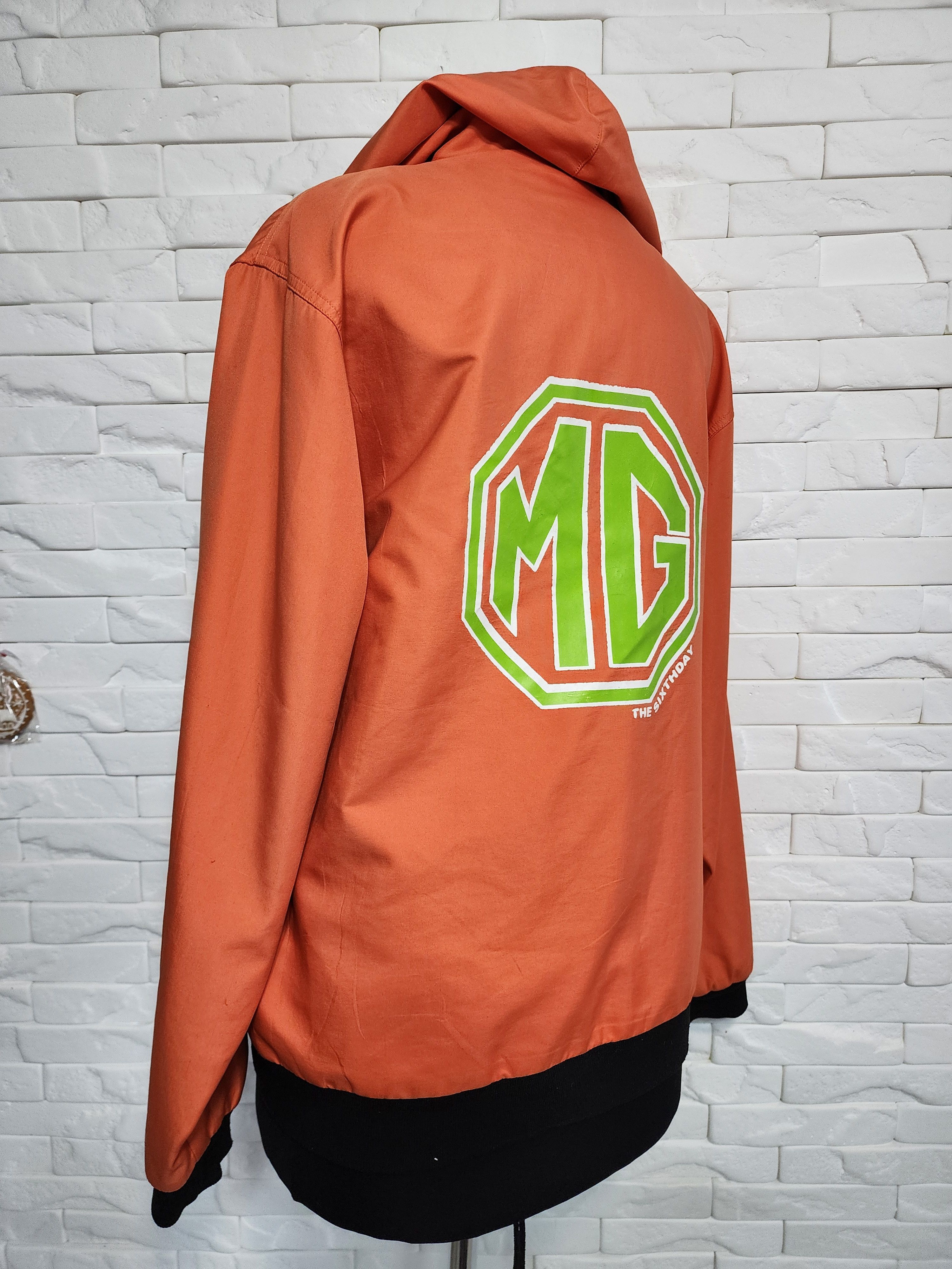 Other Men's Orange Zip-Up Hoodie: Warm Hooded Jacket Size US L / EU 52-54 / 3 - 6 Thumbnail