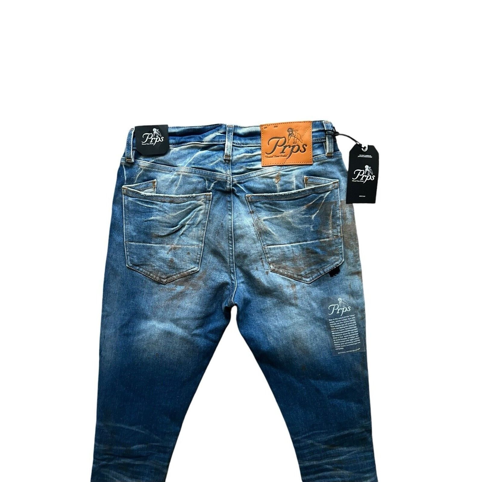 Prps PRPS Cayenne Skinny Fit Men's Stretch Jeans Blue Size 29/32 Size US 29 - 4 Thumbnail