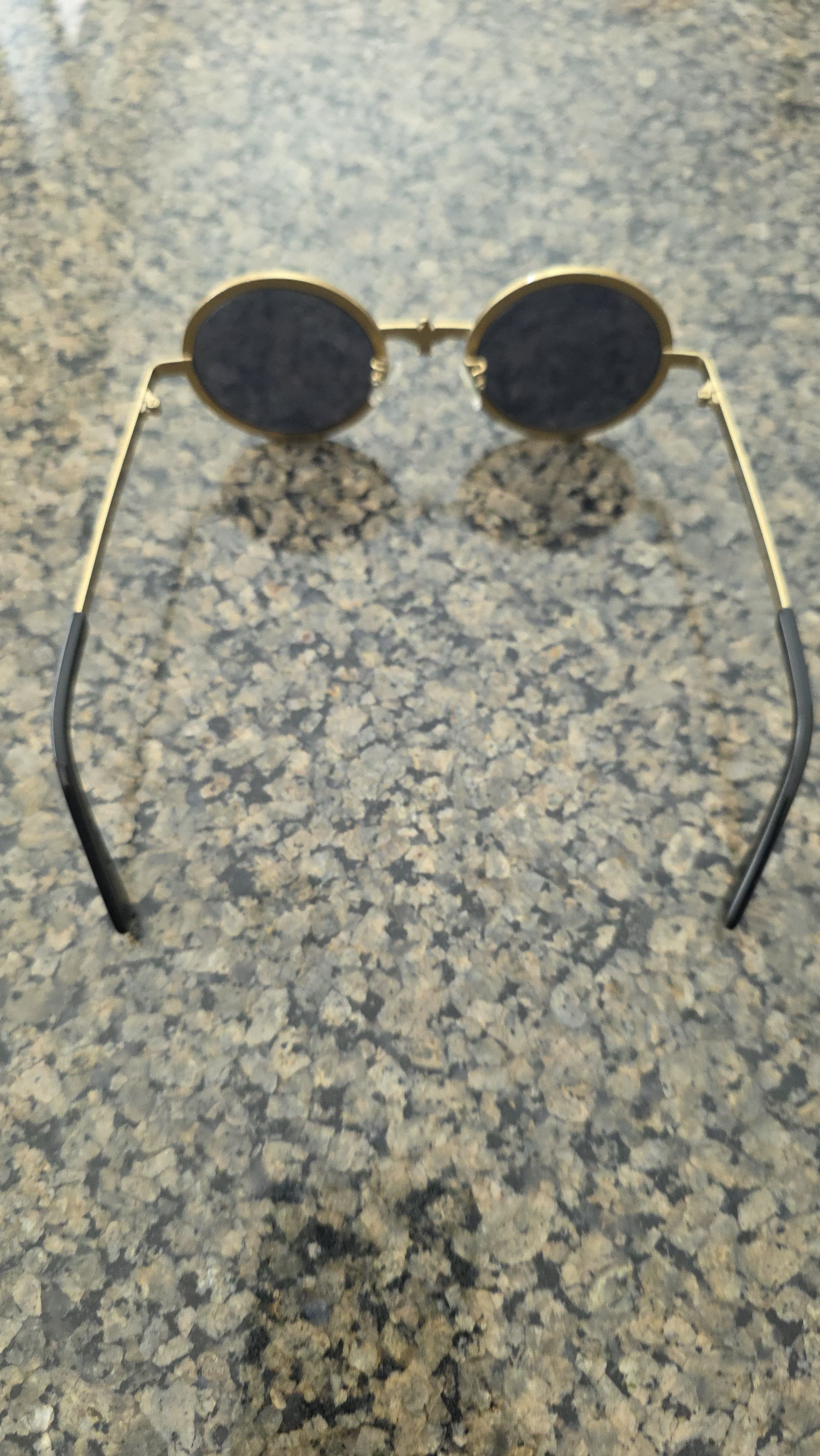 Boy London BOY London Gold Eagle Cyberpunk Lennon Round Sunglasses 80s Size ONE SIZE - 6 Thumbnail