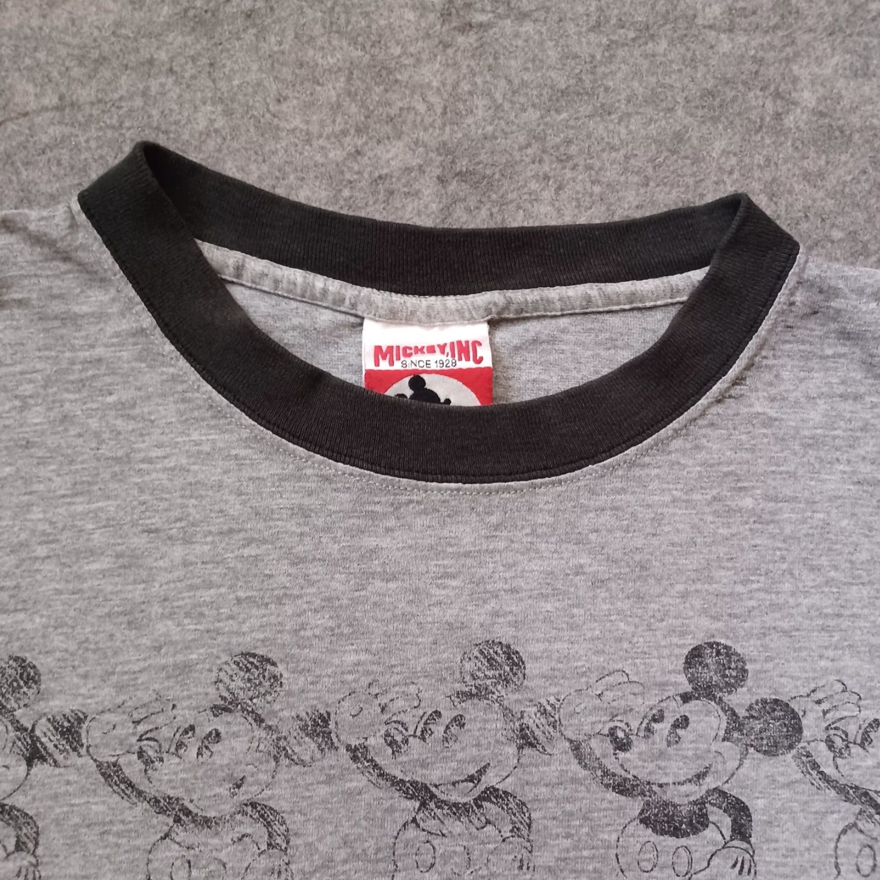 Disney VINTAGE Disney T Shirt Mens Large Gray Mickey Mouse Graphic Short Sleeve 90s Size US L / EU 52-54 / 3 - 6 Thumbnail