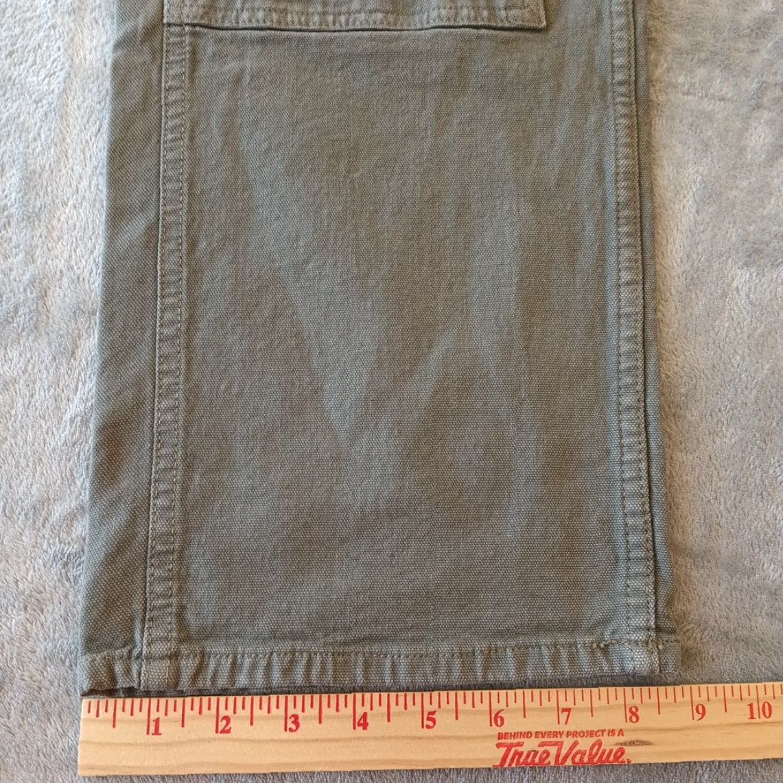 Old Navy Old Navy Pants Mens 38 Gray Double Knee Carpenter Utility Canvas Workwear 36x28 Size US 38 / EU 54 - 6 Thumbnail