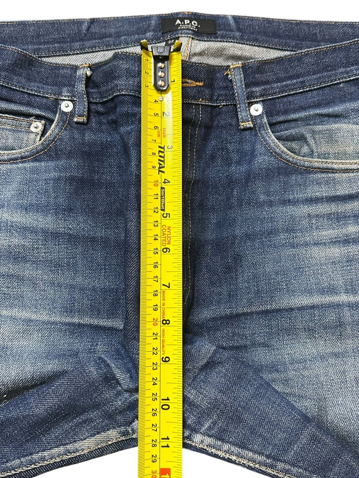 A.P.C. Vintage Japan A.P.C Blue Faded Wash Style Jeans Size US 33 - 15 Thumbnail