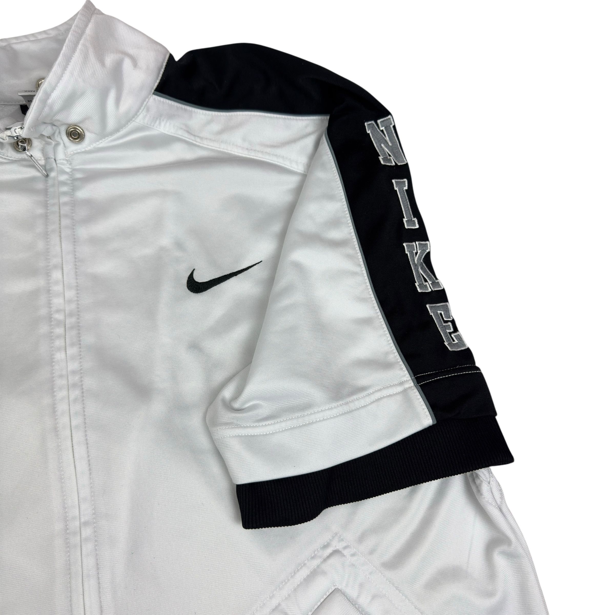 Nike Nike Men's White Black Solo Swoosh Full Zip Tracksuit Medium Size US M / EU 48-50 / 2 - 4 Thumbnail