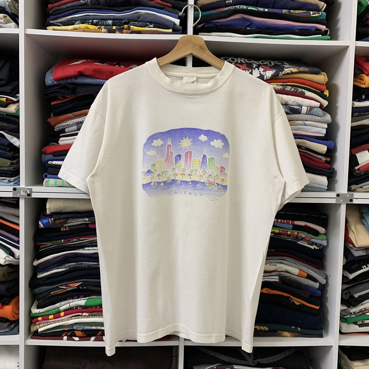 Vintage VTG ART CHICAGO CITY Size US L / EU 52-54 / 3 - 1 Thumbnail