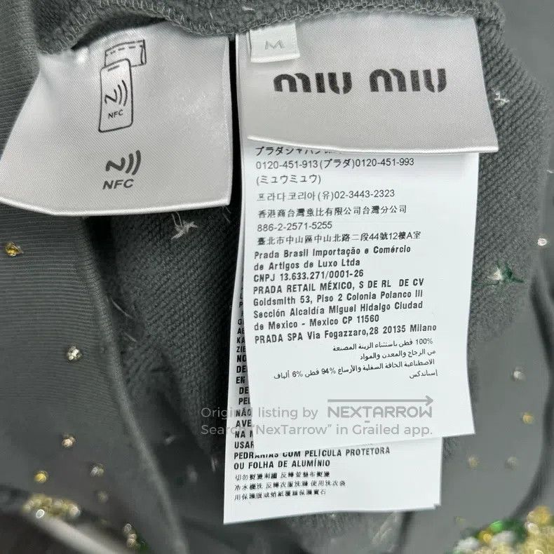 Miu Miu Miu Miu Size M Embroidered holiday limited series sequined Size M / US 6-8 / IT 42-44 - 3 Thumbnail