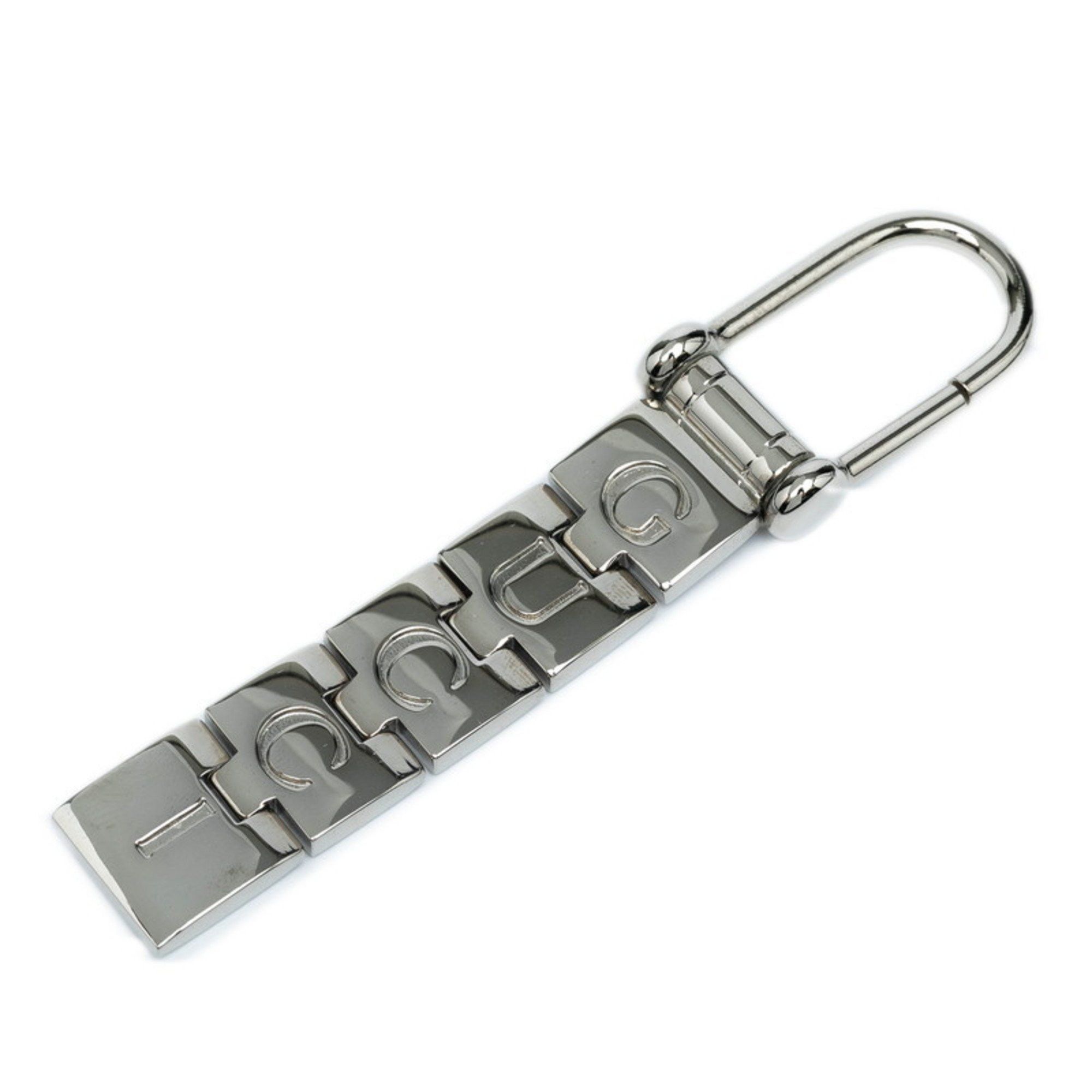 Gucci Gucci logo keychain charm in silver metal for women. Size ONE SIZE - 1 Thumbnail