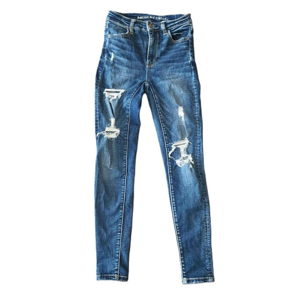 American Eagle Outfitters American Eagle Womens Jeans Size 0 Size 25" / US 0 / IT 36 - 1 Thumbnail