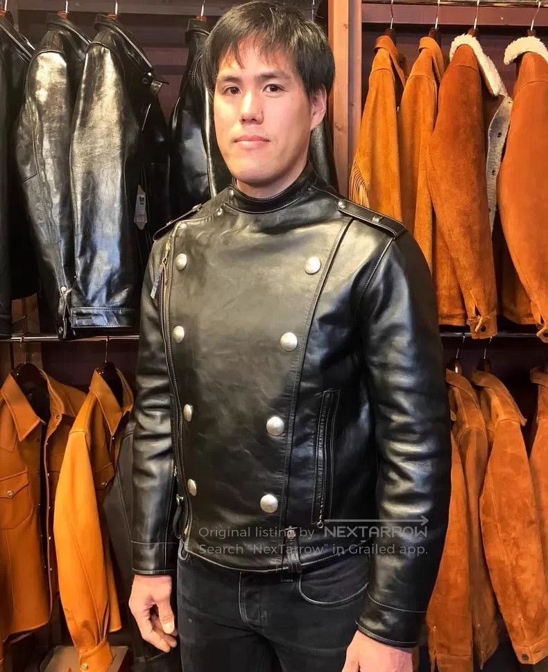 Buco Buco J31 double-breasted horseskin leather jacket Size US XXL / EU 58 / 5 - 6 Thumbnail