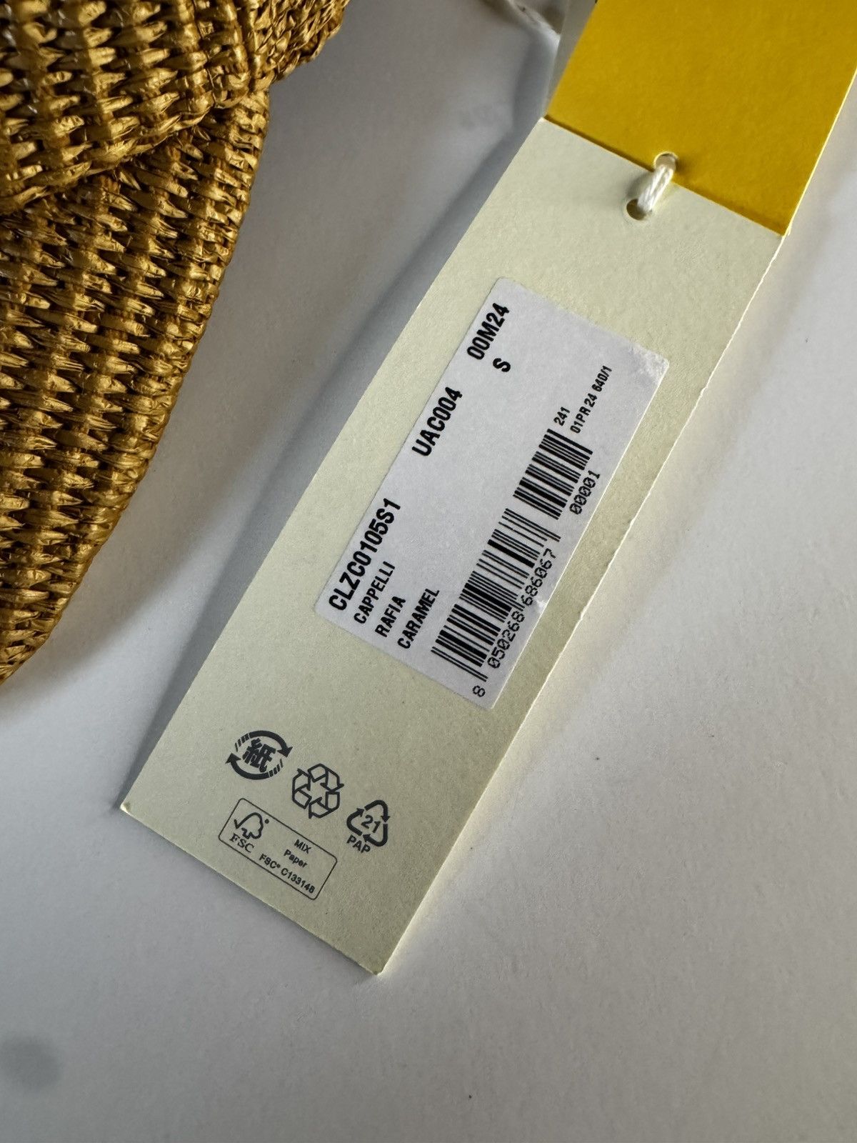 Marni MARNI raffia hat cap caramel logo NWT size M Size ONE SIZE - 9 Thumbnail