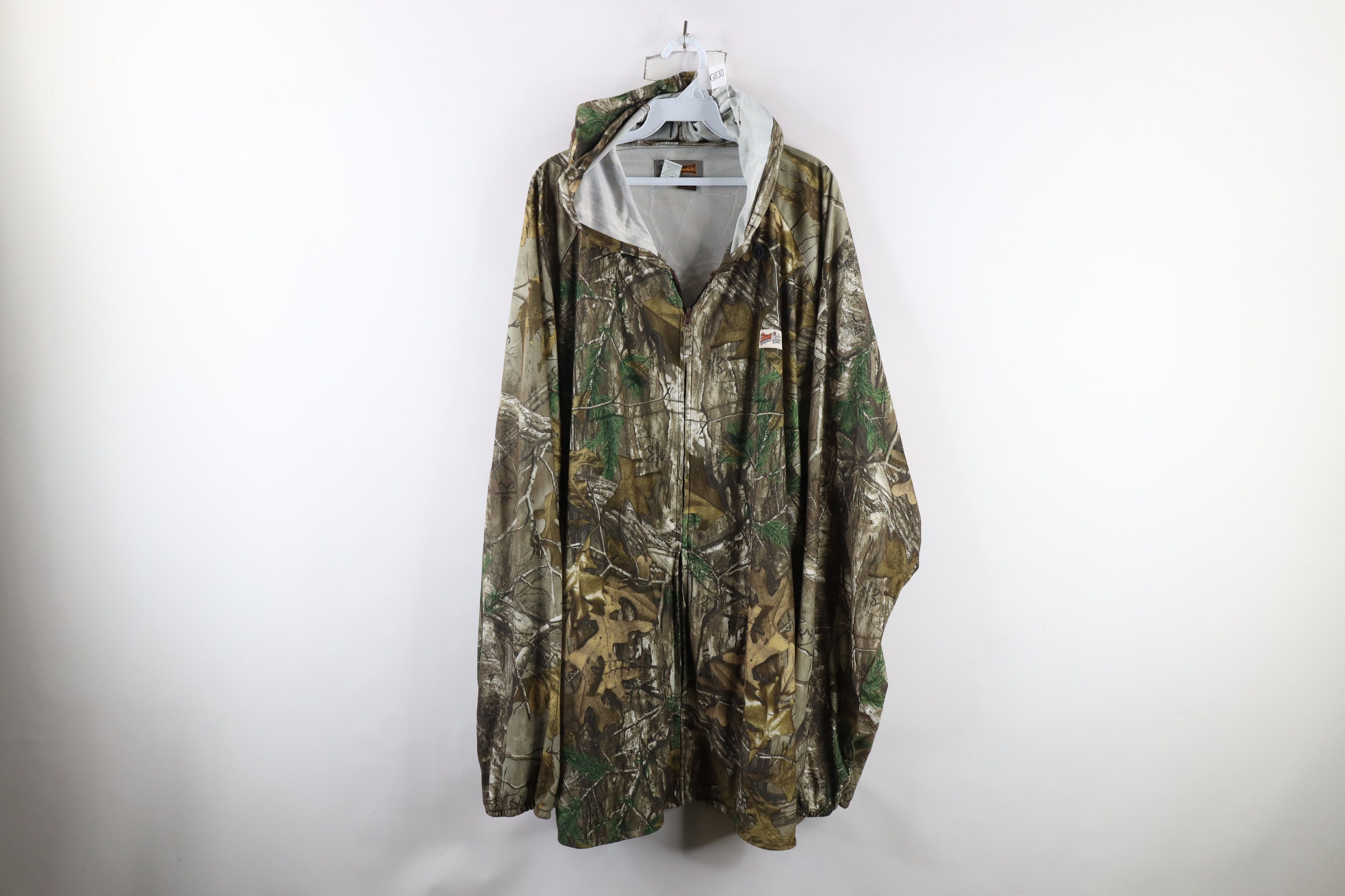 Vintage Vintage Camouflage Insect Shield Chamois Cloth Hooded Jacket Size US XXL / EU 58 / 5 - 1 Thumbnail