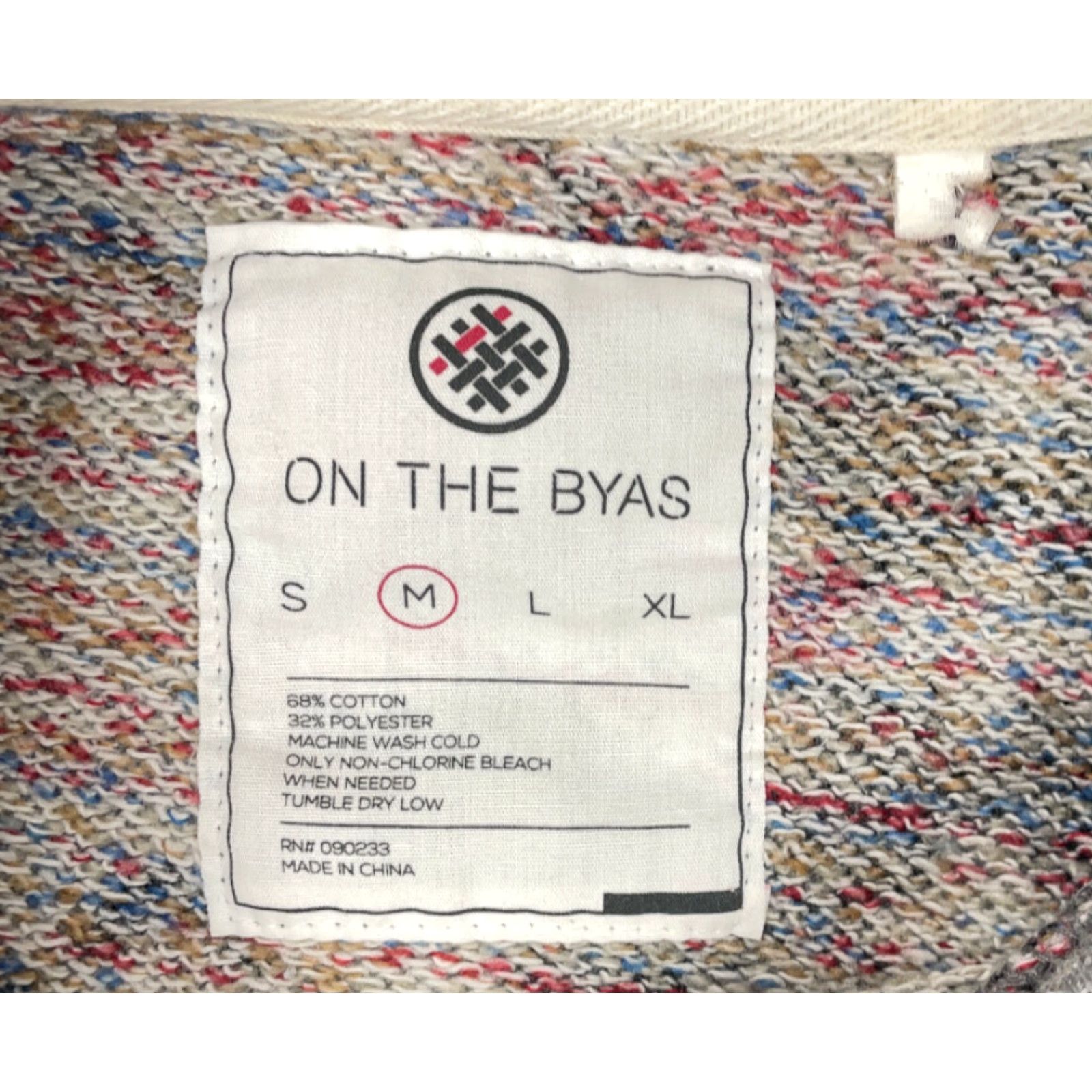 Vintage On the Byas Sweatshirt Gray Pullover Mens Medium Aztec Geometric Tribal Crew Neck Size US M / EU 48-50 / 2 - 4 Thumbnail